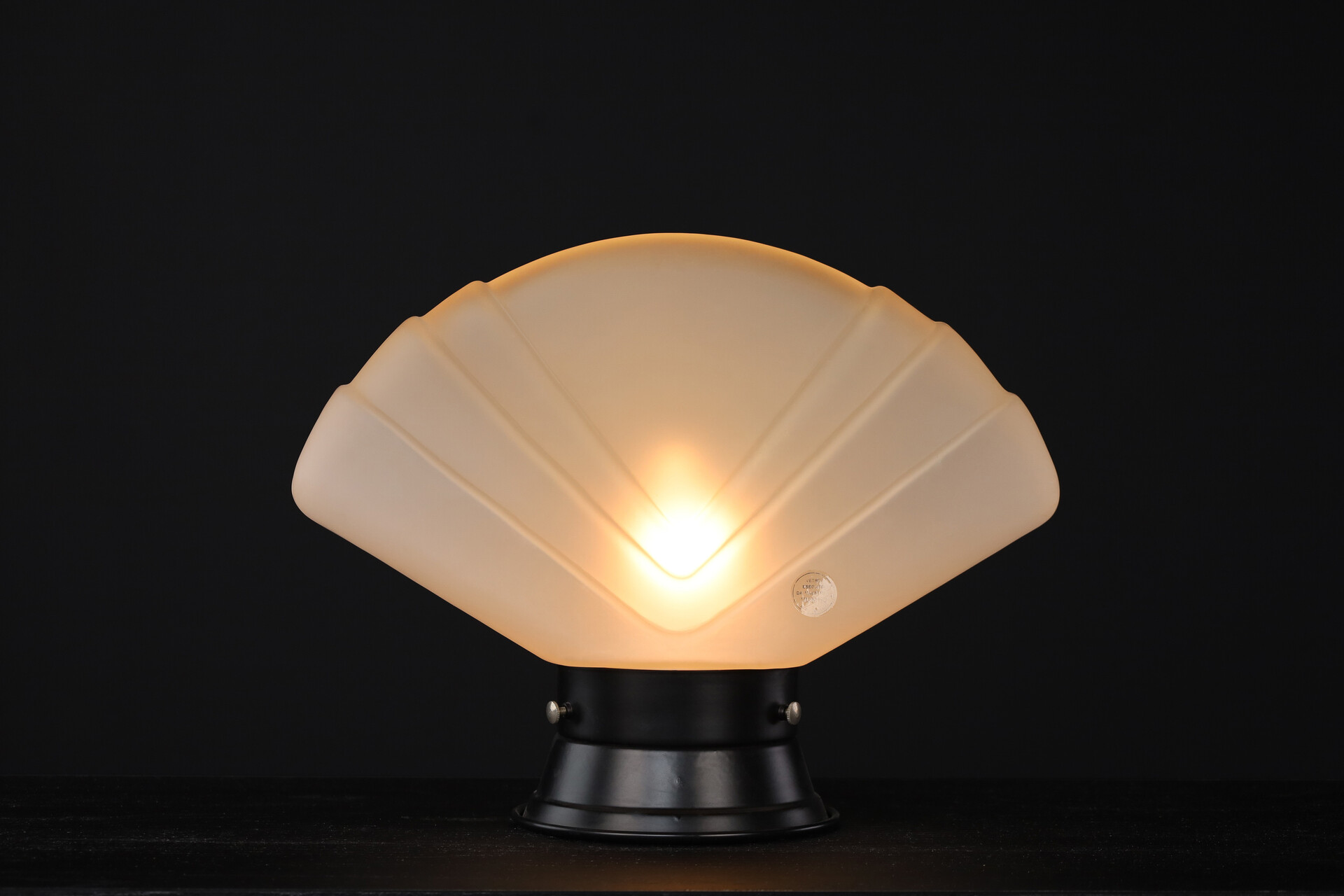 Mid century modern Murano Glass Fan Table lamp, Italy 1960s Mid-20th century