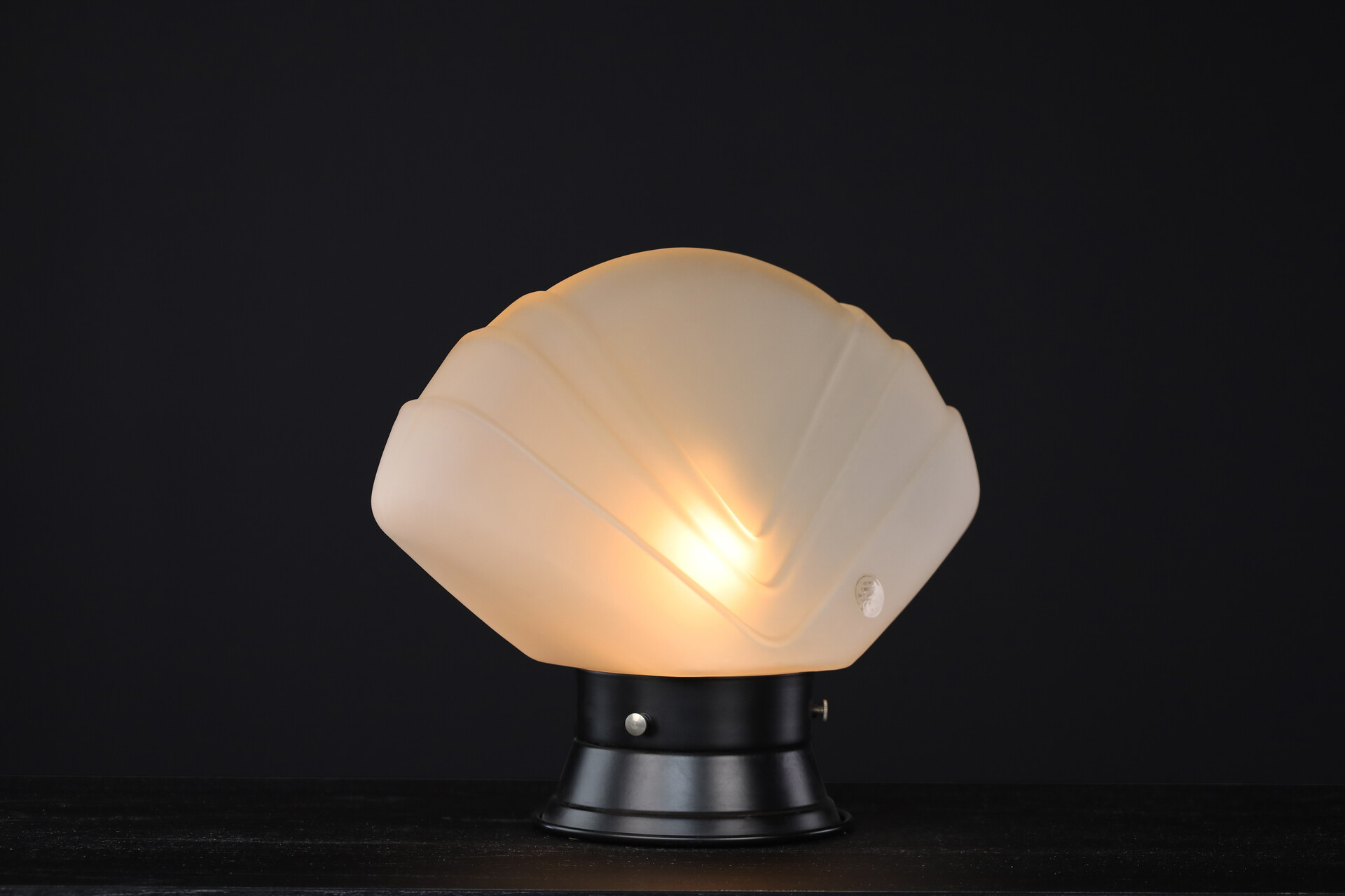 Mid century modern Murano Glass Fan Table lamp, Italy 1960s Mid-20th century