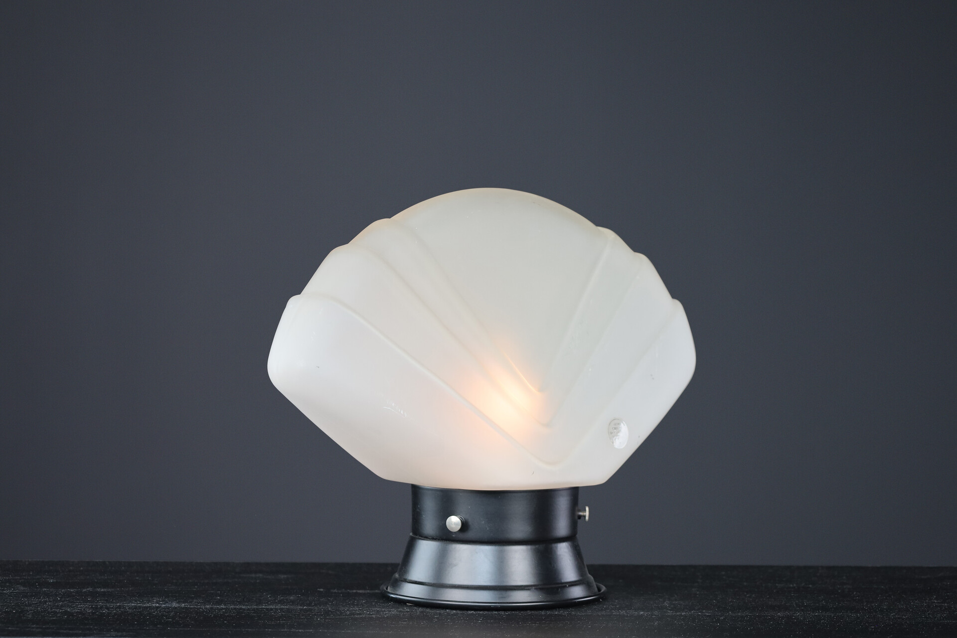 Mid century modern Murano Glass Fan Table lamp, Italy 1960s Mid-20th century