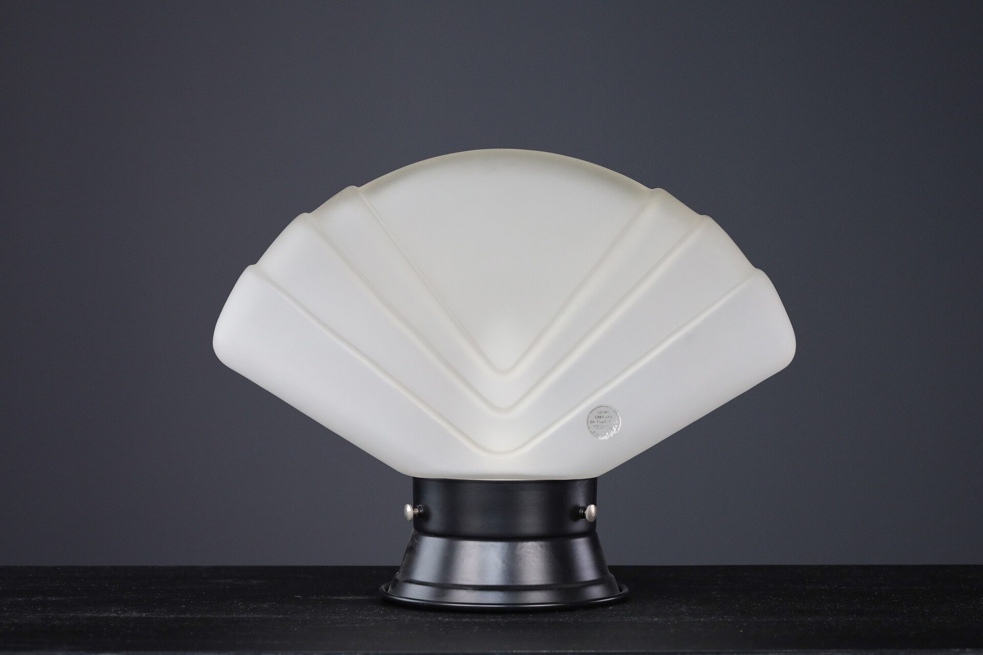 Mid century modern Murano Glass Fan Table lamp, Italy 1960s Mid-20th century