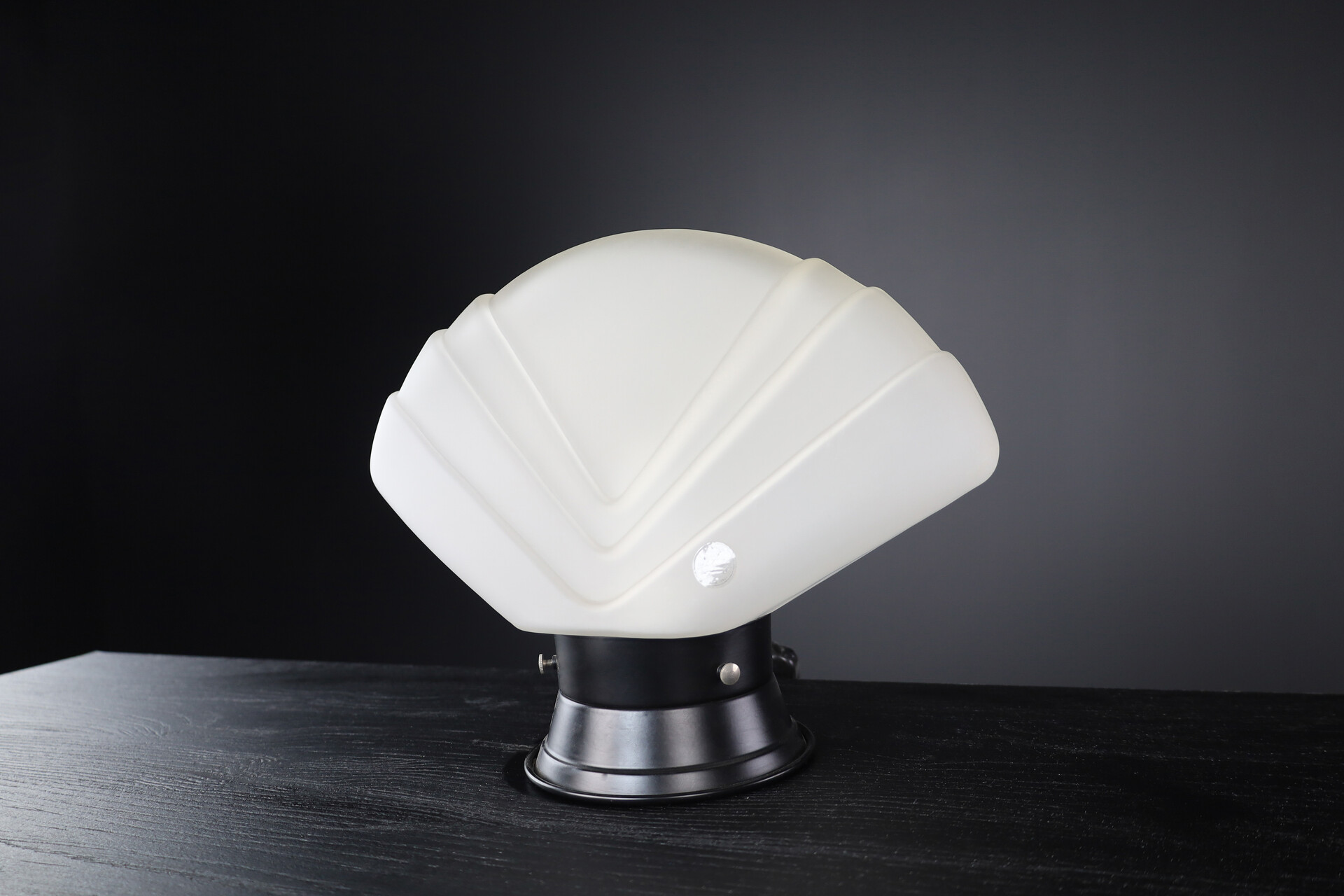 Mid century modern Murano Glass Fan Table lamp, Italy 1960s Mid-20th century