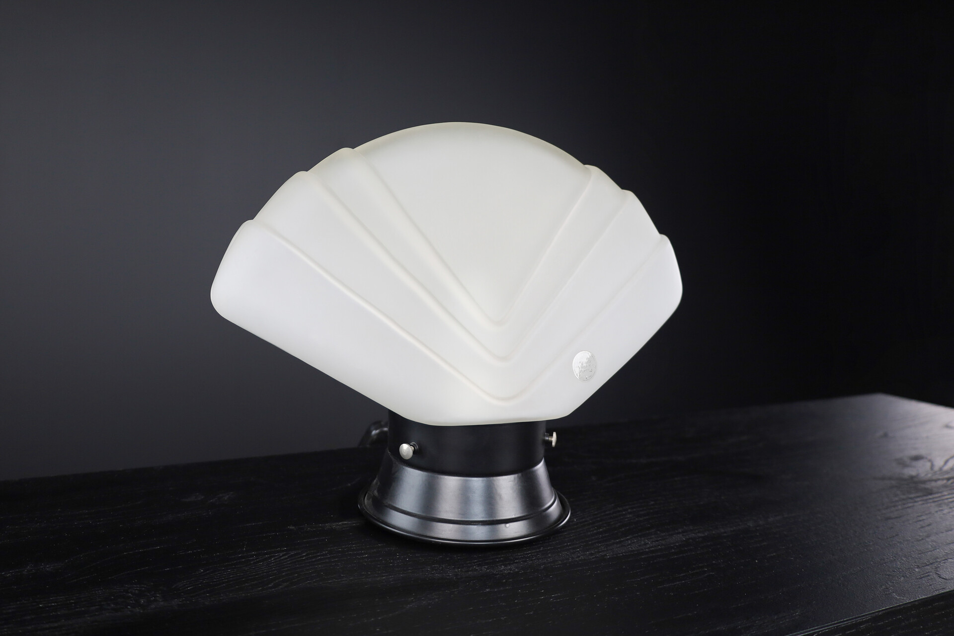 Mid century modern Murano Glass Fan Table lamp, Italy 1960s Mid-20th century