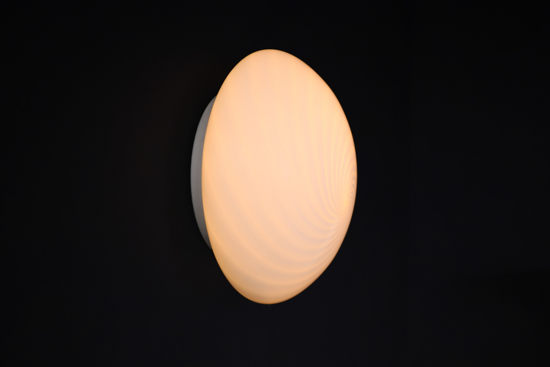 Mid century modern Murano Swirl Glass Ceiling Lights or Sconces by VM-Vetri, Italy, 1970s Late-20th century