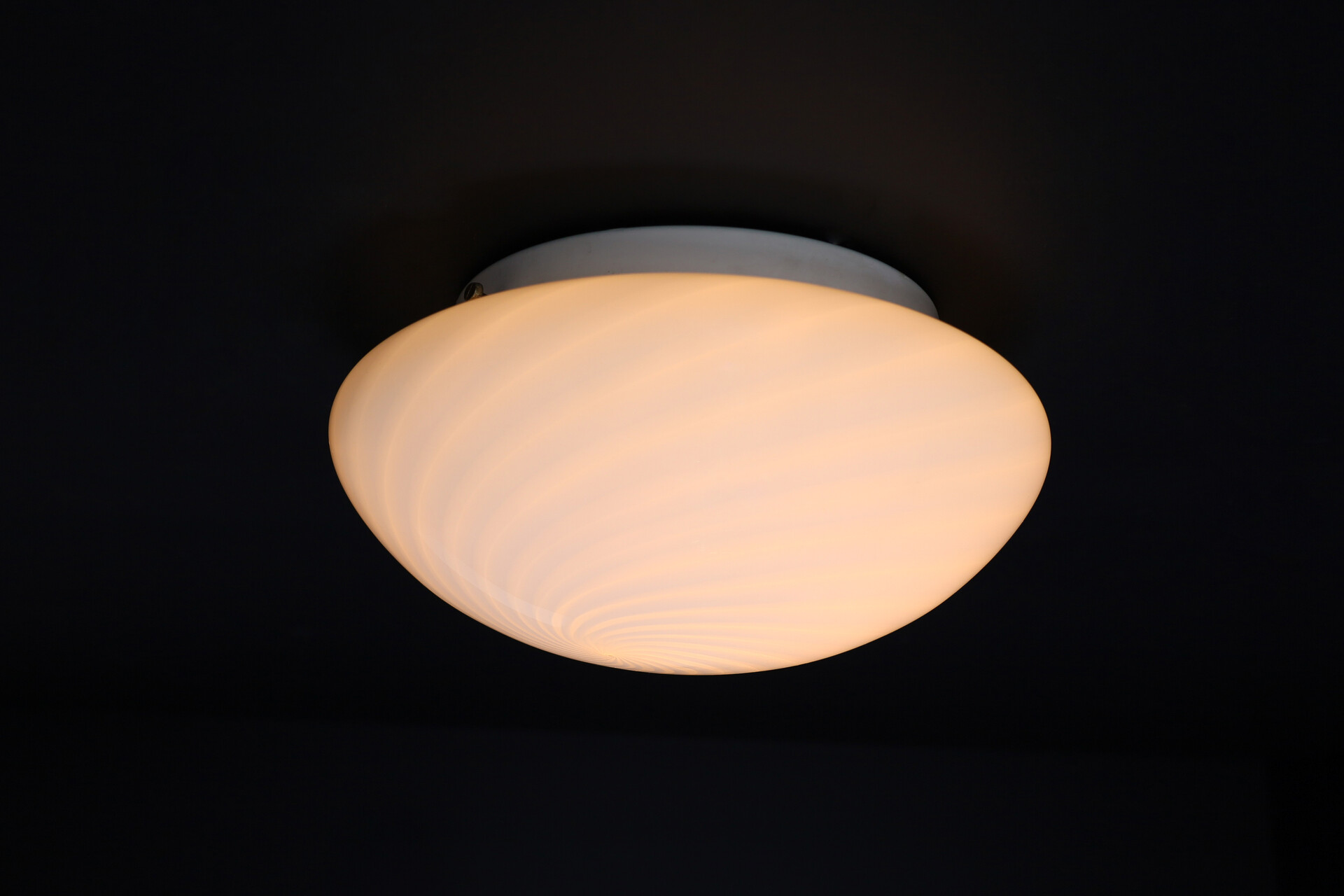 Mid century modern Murano Swirl Glass Ceiling Lights or Sconces by VM-Vetri, Italy, 1970s Late-20th century