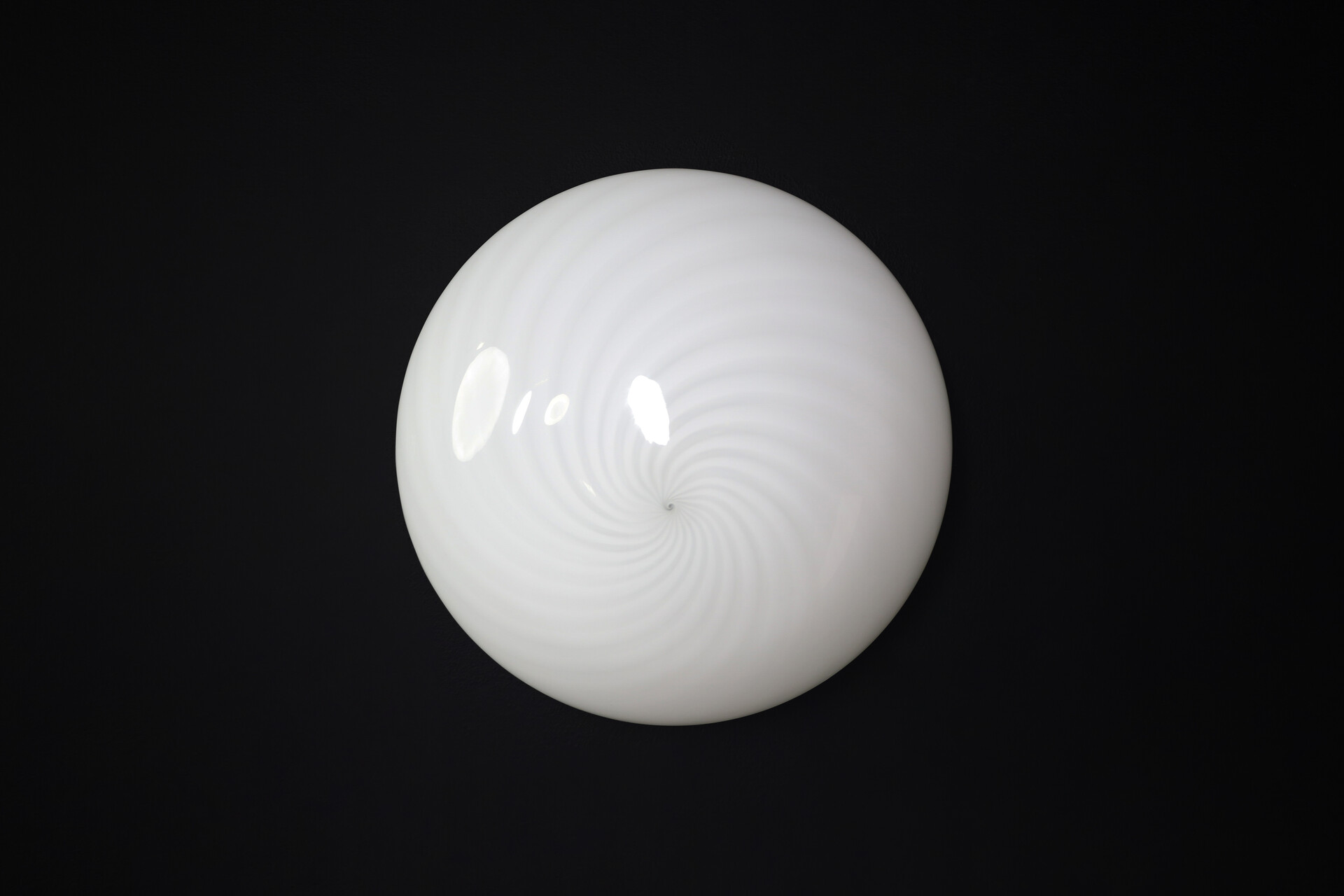 Mid century modern Murano Swirl Glass Ceiling Lights or Sconces by VM-Vetri, Italy, 1970s Late-20th century