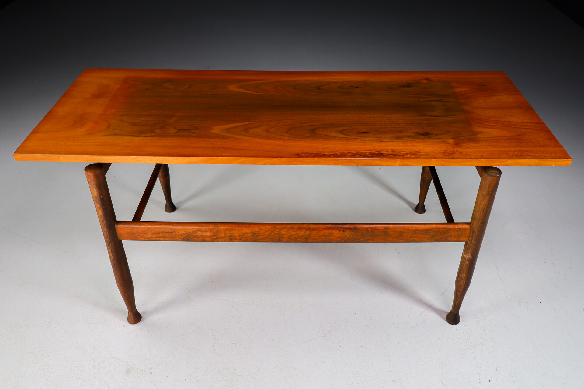 Mid century modern Oak and walnut Coffee table , germany 1960s Mid-20th century