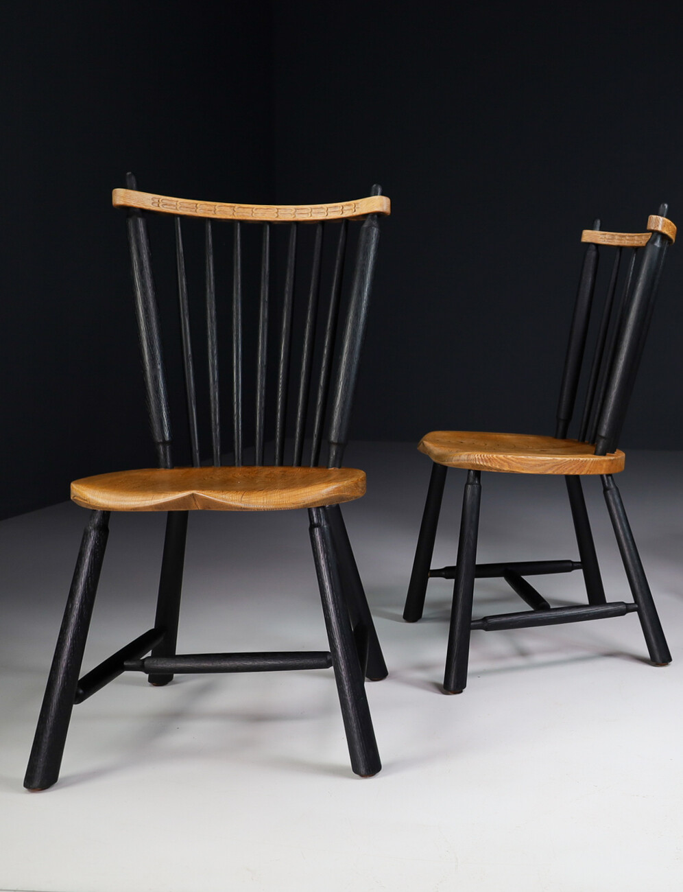Painted spindle back chairs deals