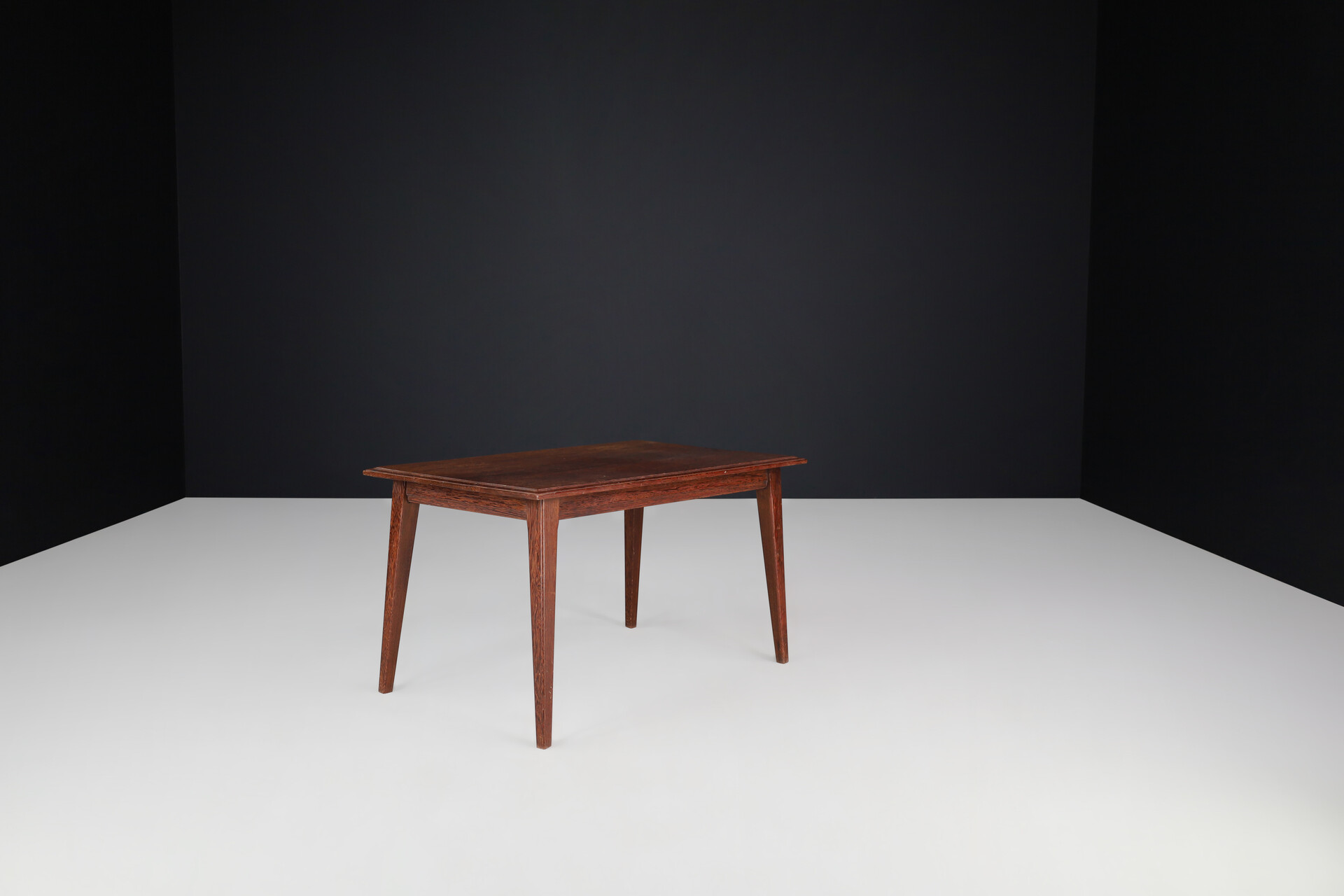 Mid century modern Oak side or coffee table, France 1960s Mid-20th century