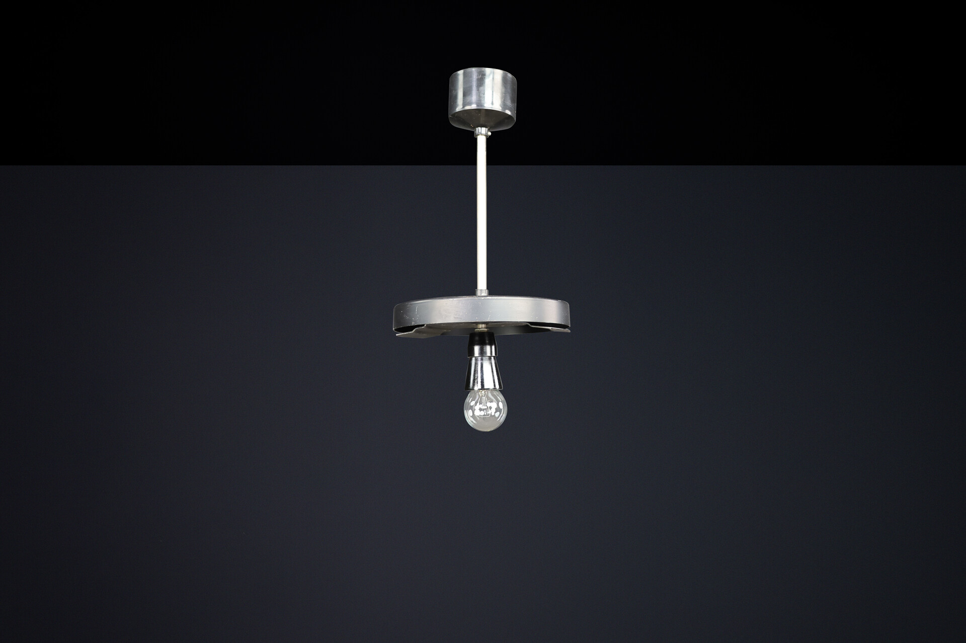 Mid century modern Opaline Glass Pendant Lamp, Czechoslovakia, 1960s Mid-20th century