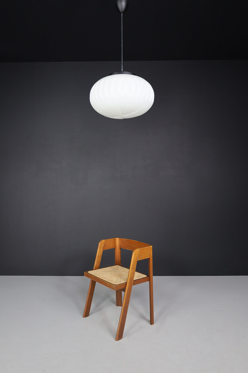 Mid century modern Opaline Glass Pendants, Europe, 1960s Mid-20th century