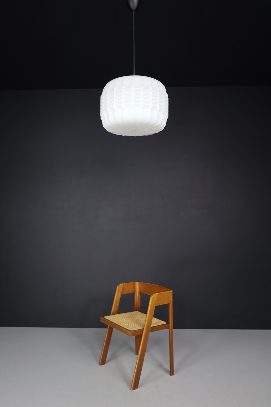 Mid century modern Opaline Glass Pendants, Europe, 1960s Mid-20th century