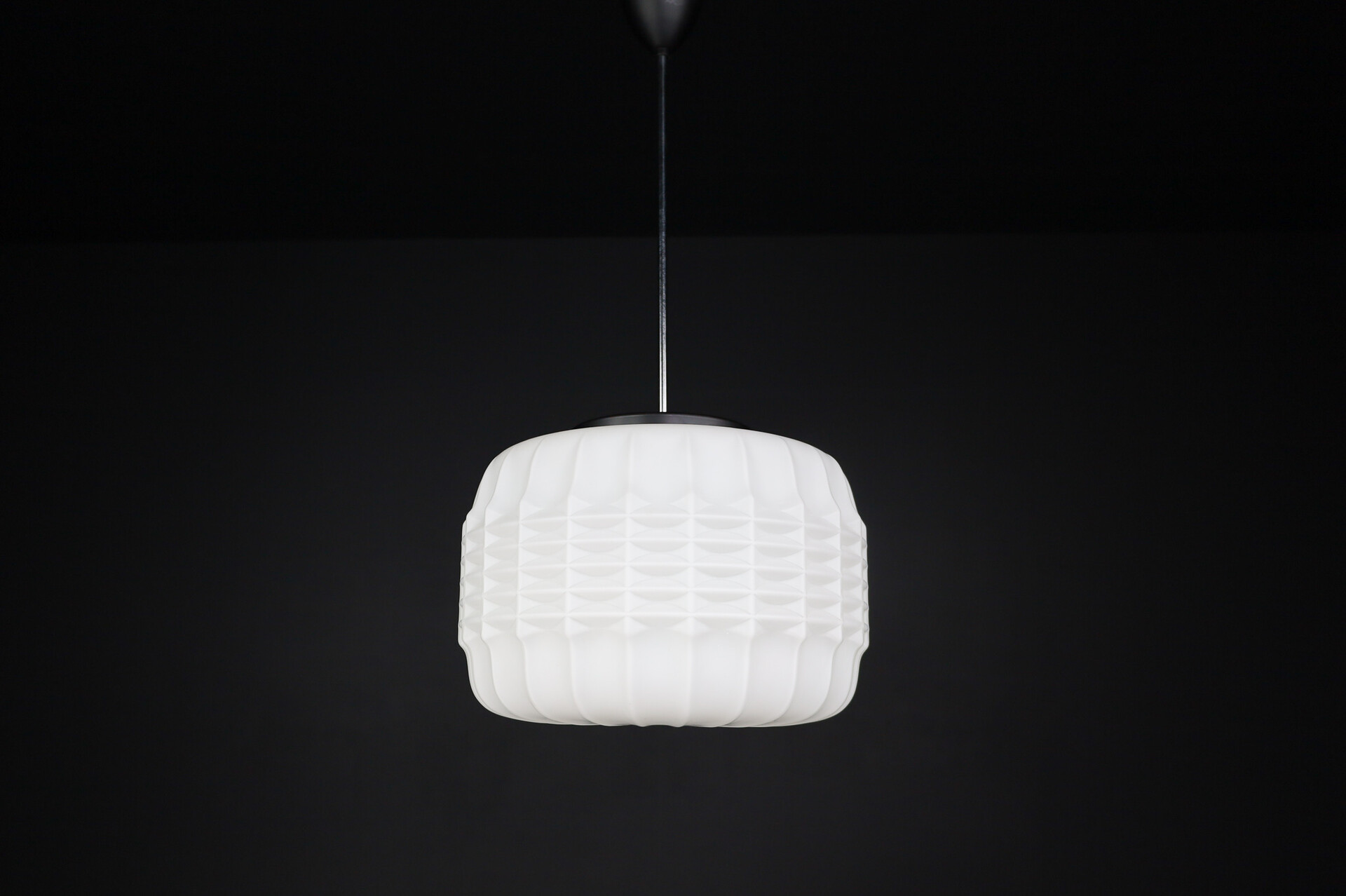 Mid century modern Opaline Glass Pendants, Europe, 1960s Mid-20th century