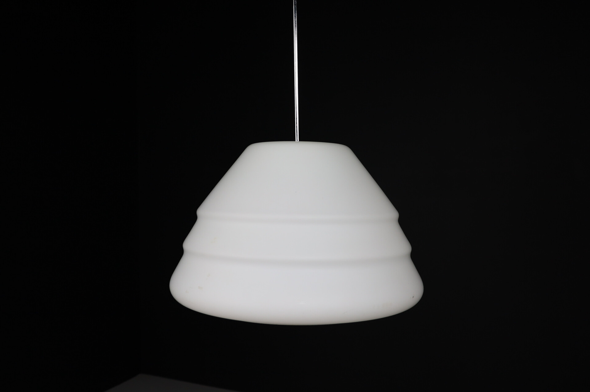 Mid century modern Opaline Glass Pendants, Europe, 1960s Mid-20th century