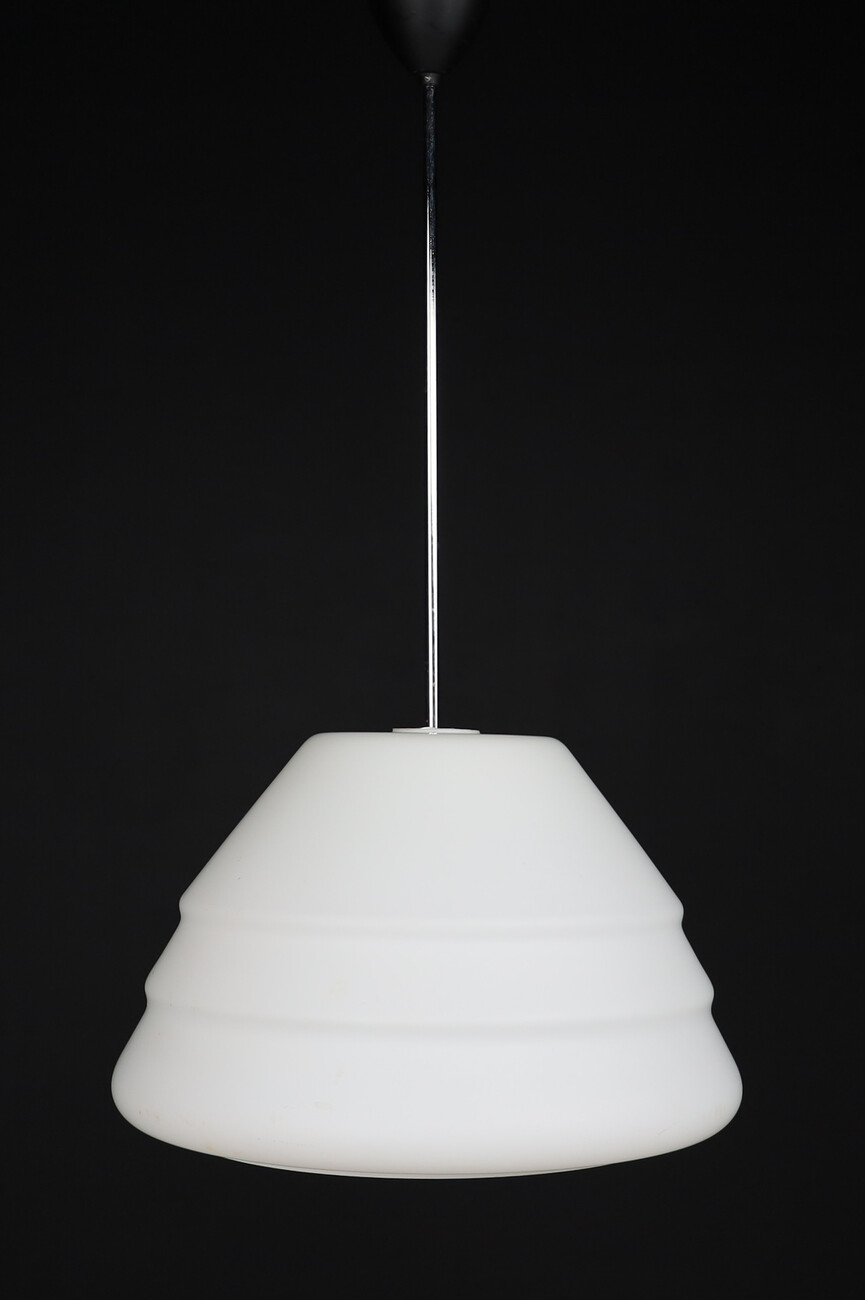 Mid century modern Opaline Glass Pendants, Europe, 1960s Mid-20th century