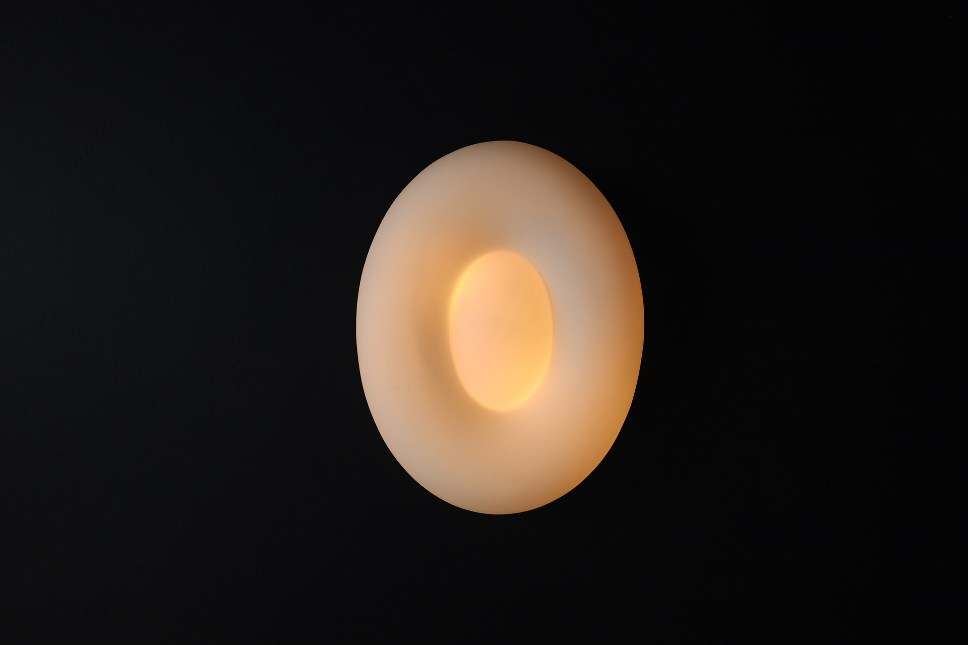 Mid century modern Opaline Glass sconces, Italy 1970s Late-20th century