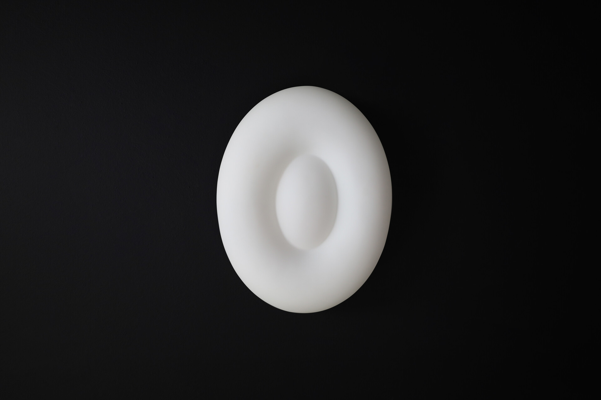 Mid century modern Opaline Glass sconces, Italy 1970s Late-20th century