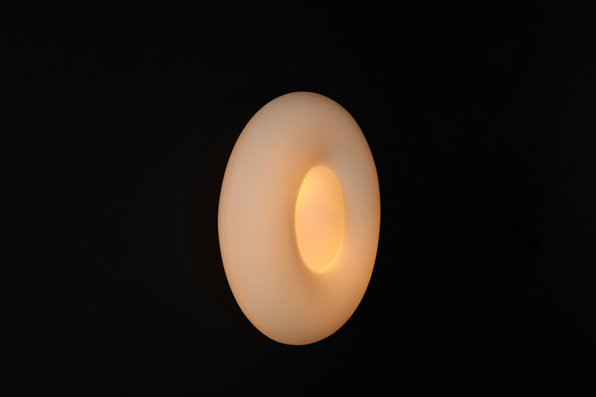 Mid century modern Opaline Glass sconces, Italy 1970s Late-20th century