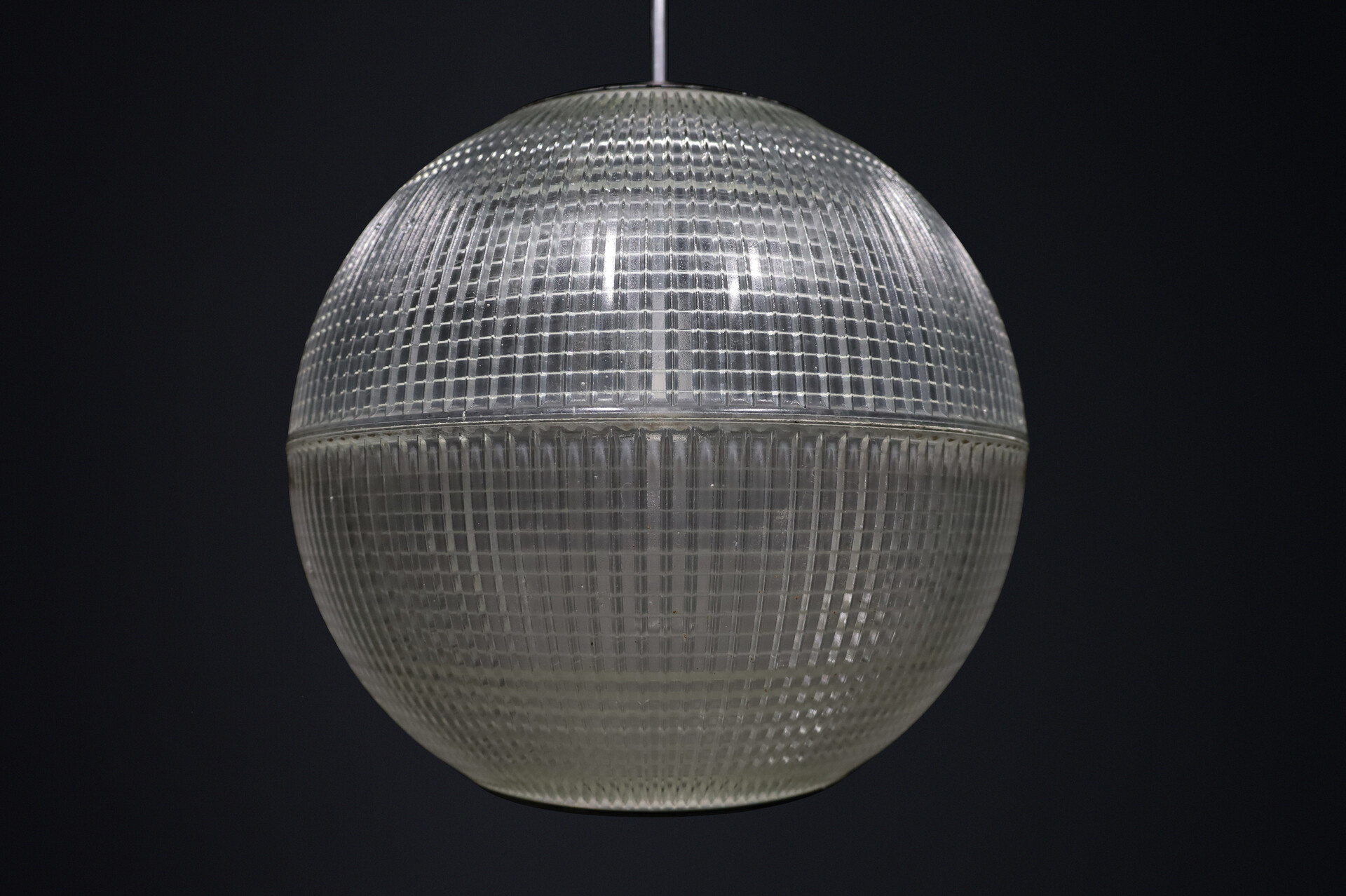 Mid century modern Original Holophane Globe Pendant Light, Paris, France, 1960 Mid-20th century