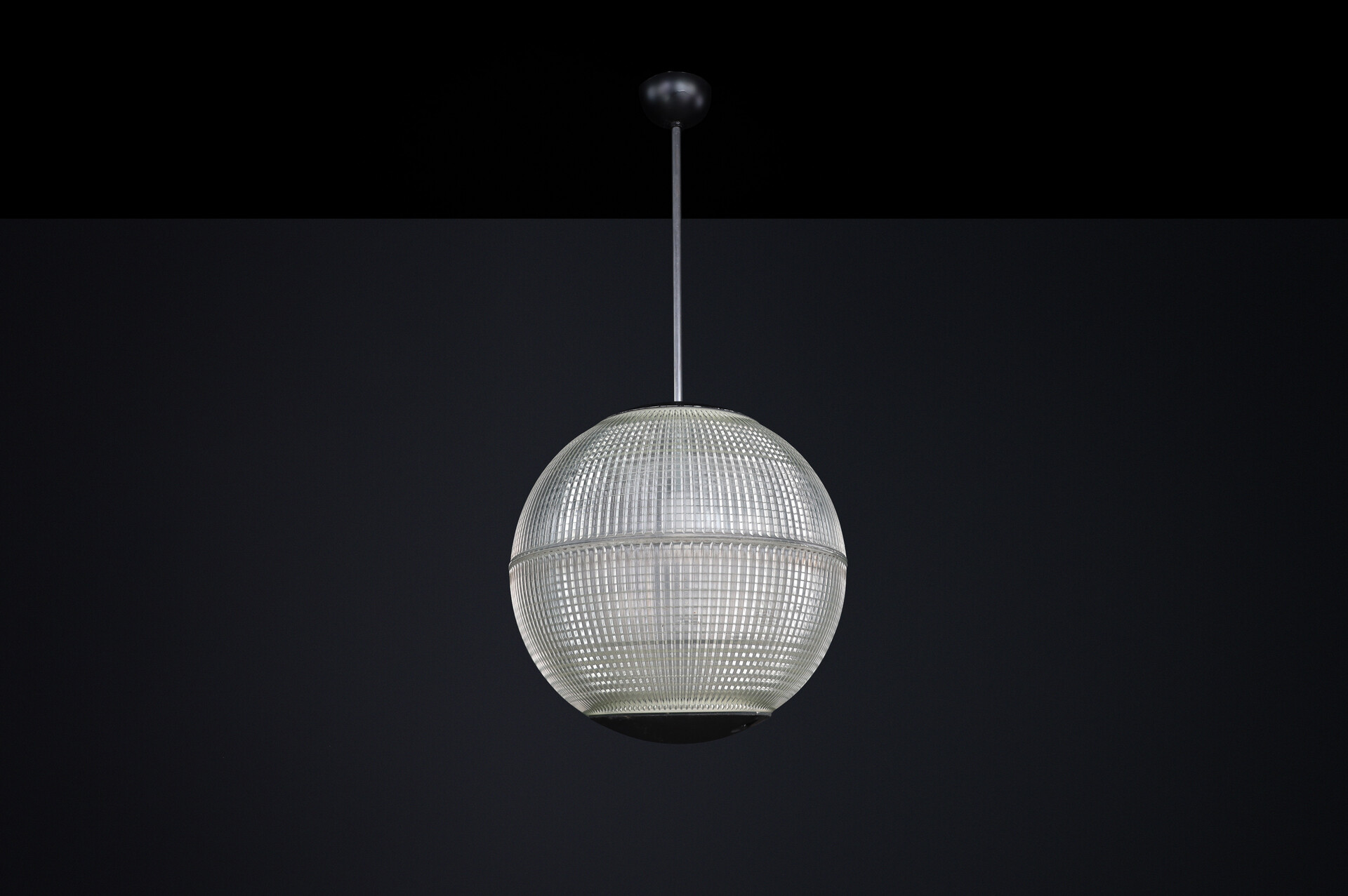 Mid century modern Original Holophane Globe Pendant Light, Paris, France, 1960 Mid-20th century