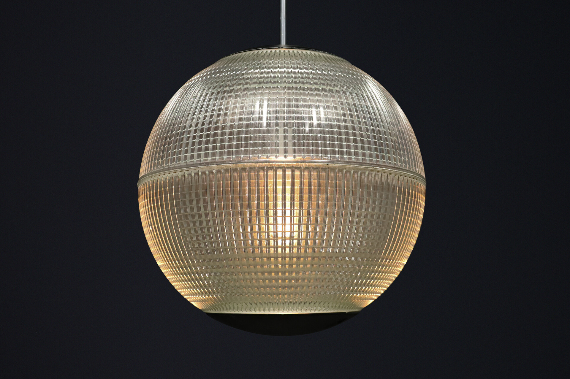 Mid century modern Original Holophane Globe Pendant Light, Paris, France, 1960 Mid-20th century