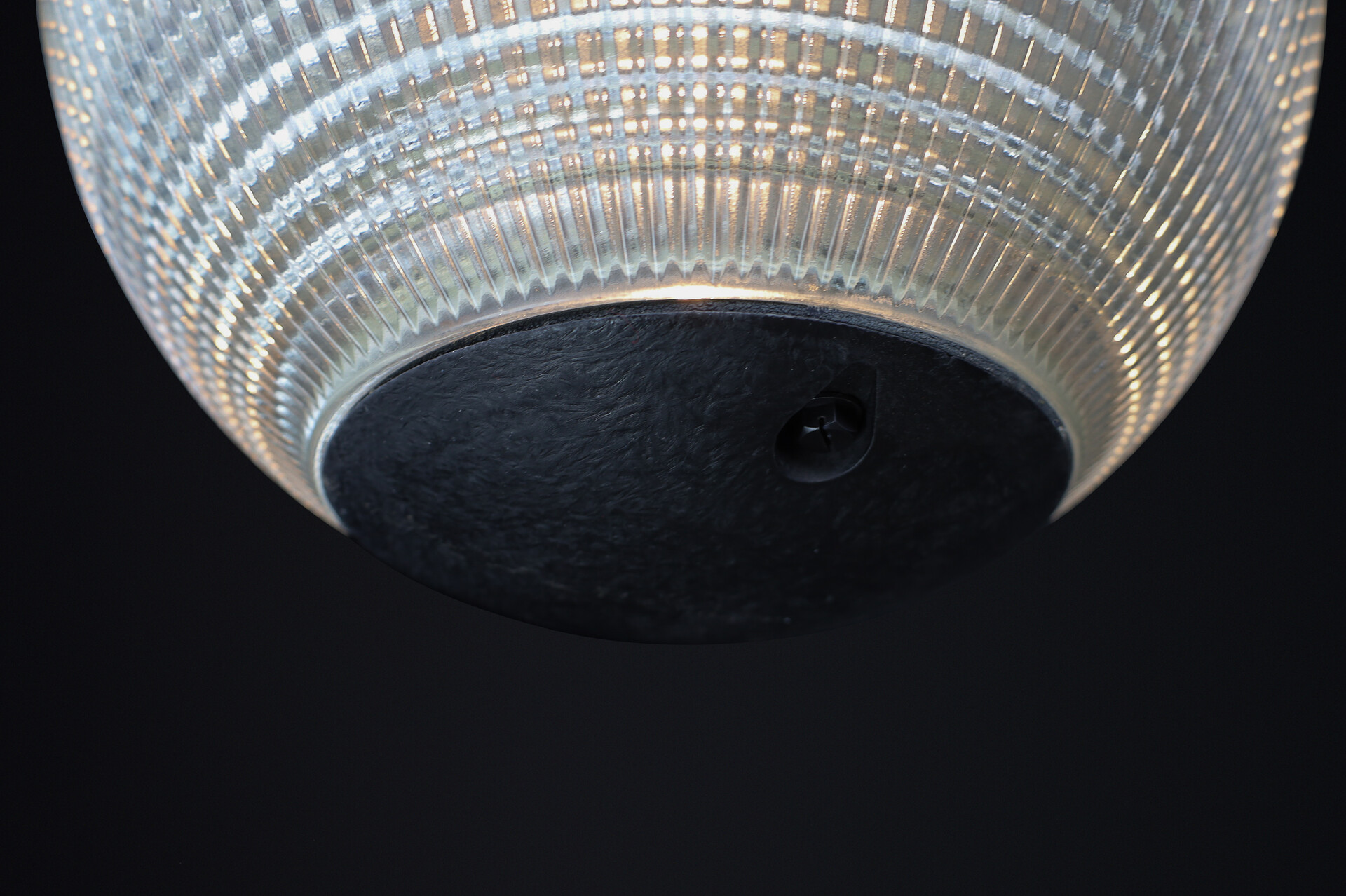 Mid century modern Original Holophane Globe Pendant Light, Paris, France, 1960 Mid-20th century