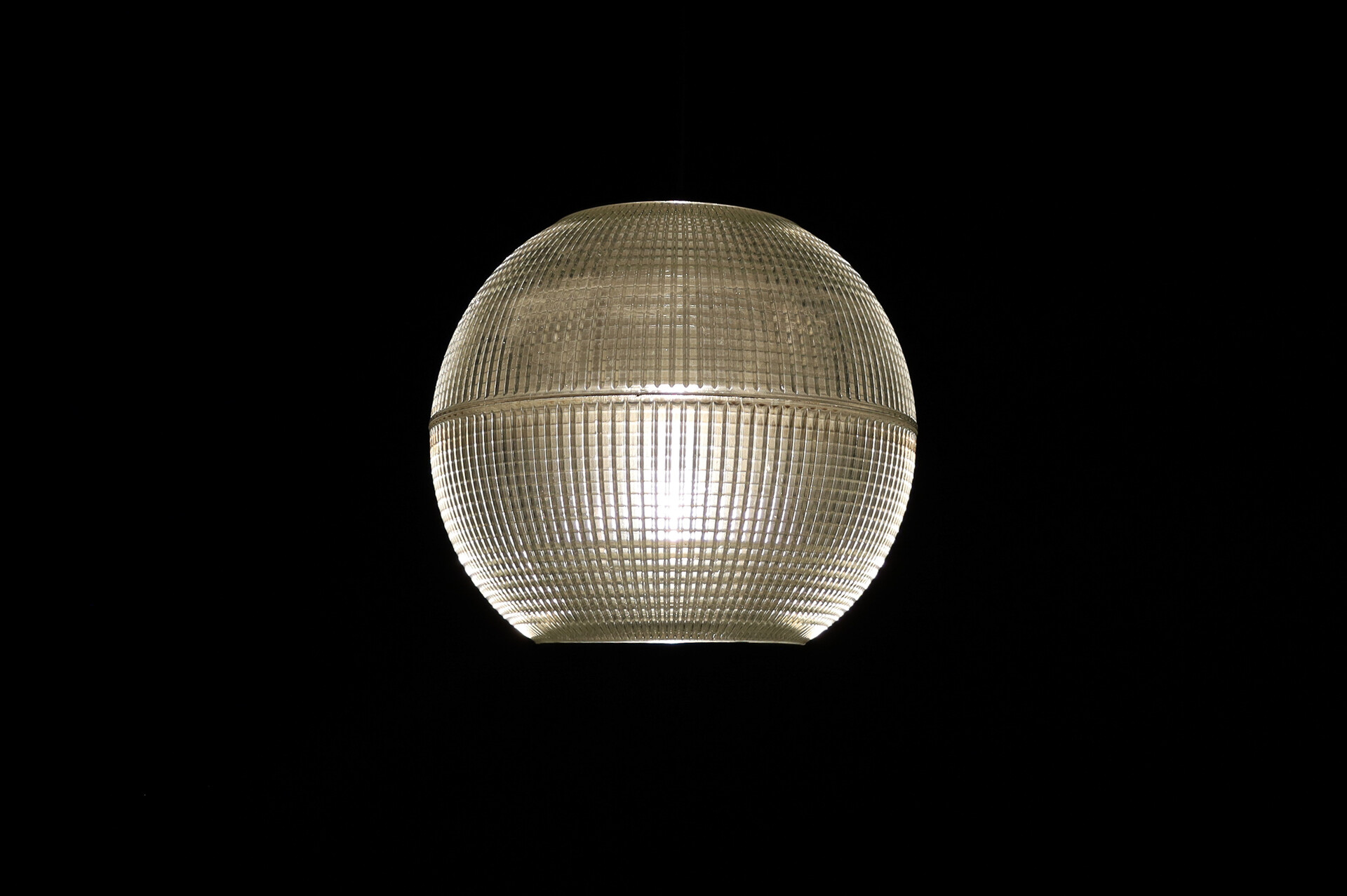 Mid century modern Original Holophane Globe Pendant Light, Paris, France, 1960 Mid-20th century