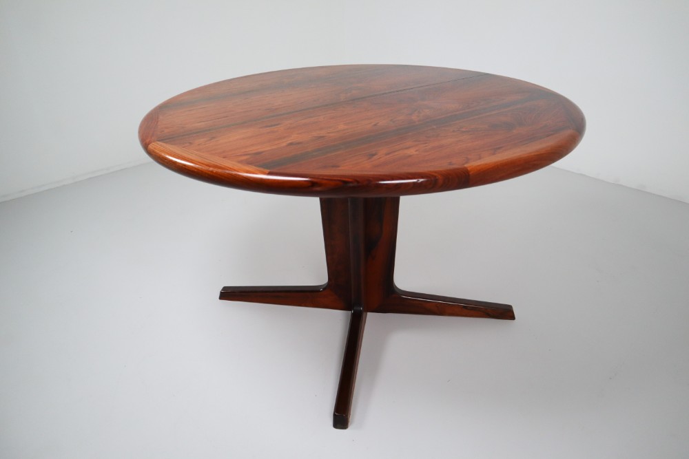 Mid century modern Palisander Extendable Table France 1950s Mid-20th century