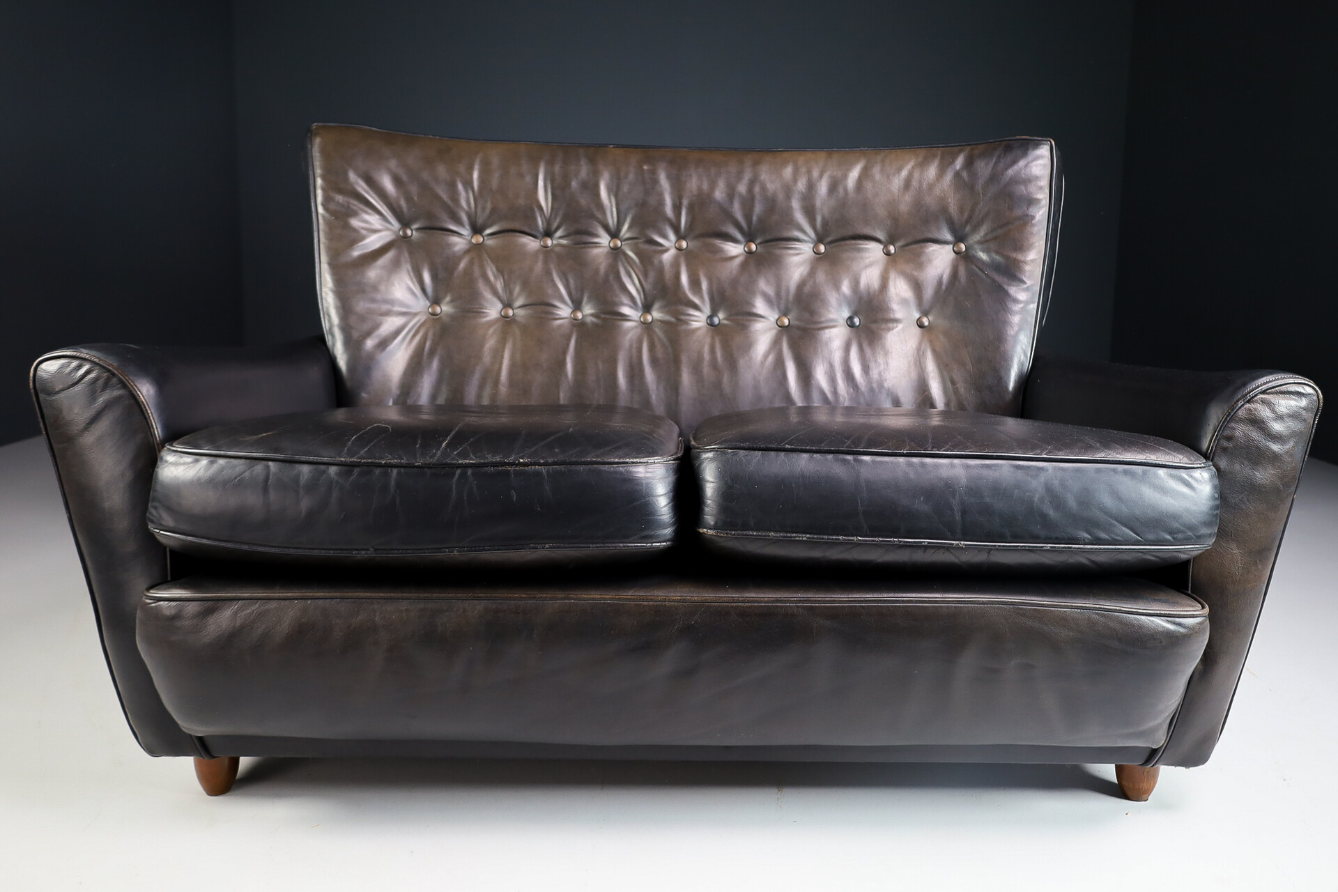 Mid Century Modern Patinated Black