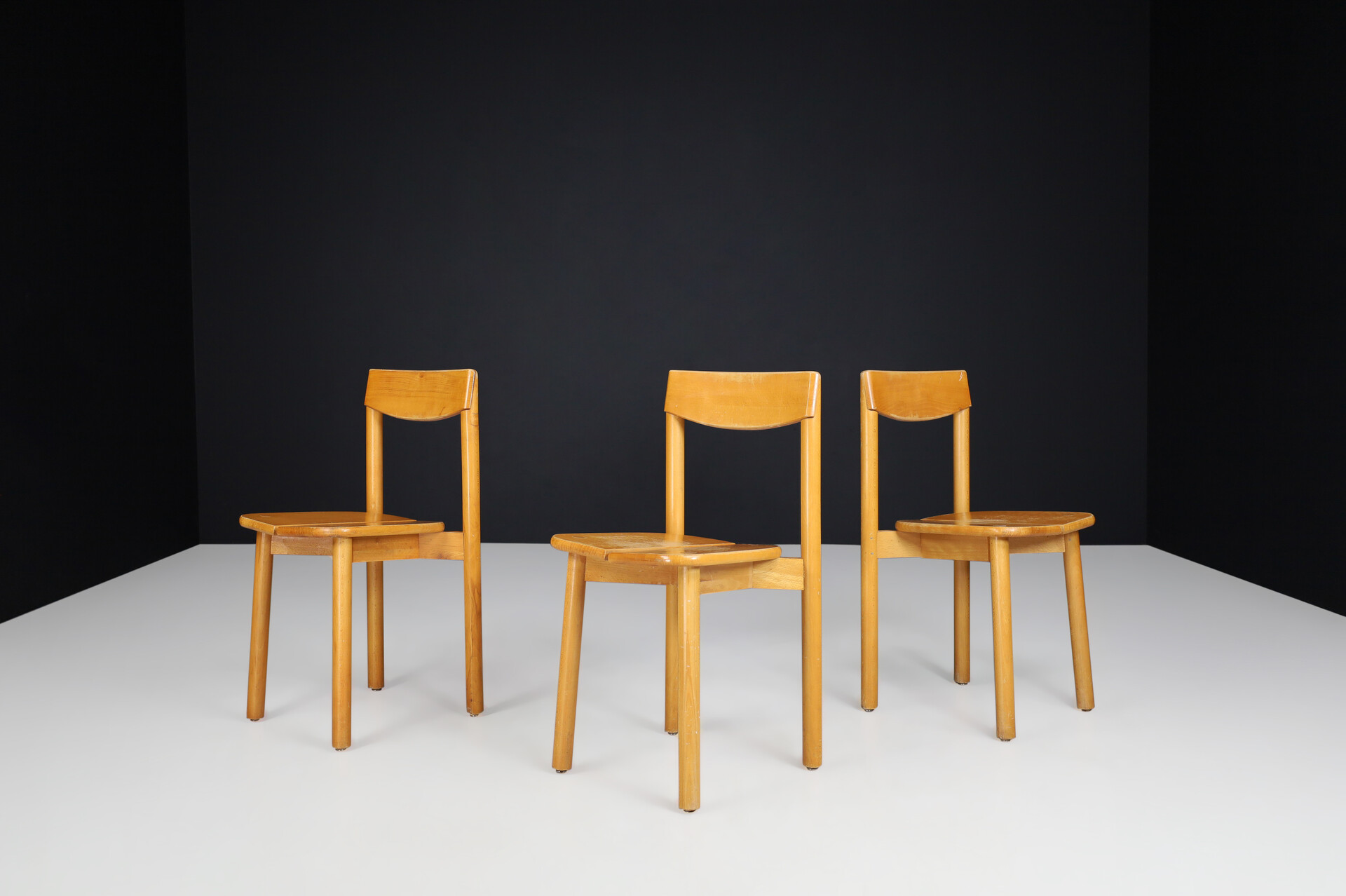 Mid century modern Pierre Gautier-Delaye dining chairs or side chairs, France 1950s Mid-20th century