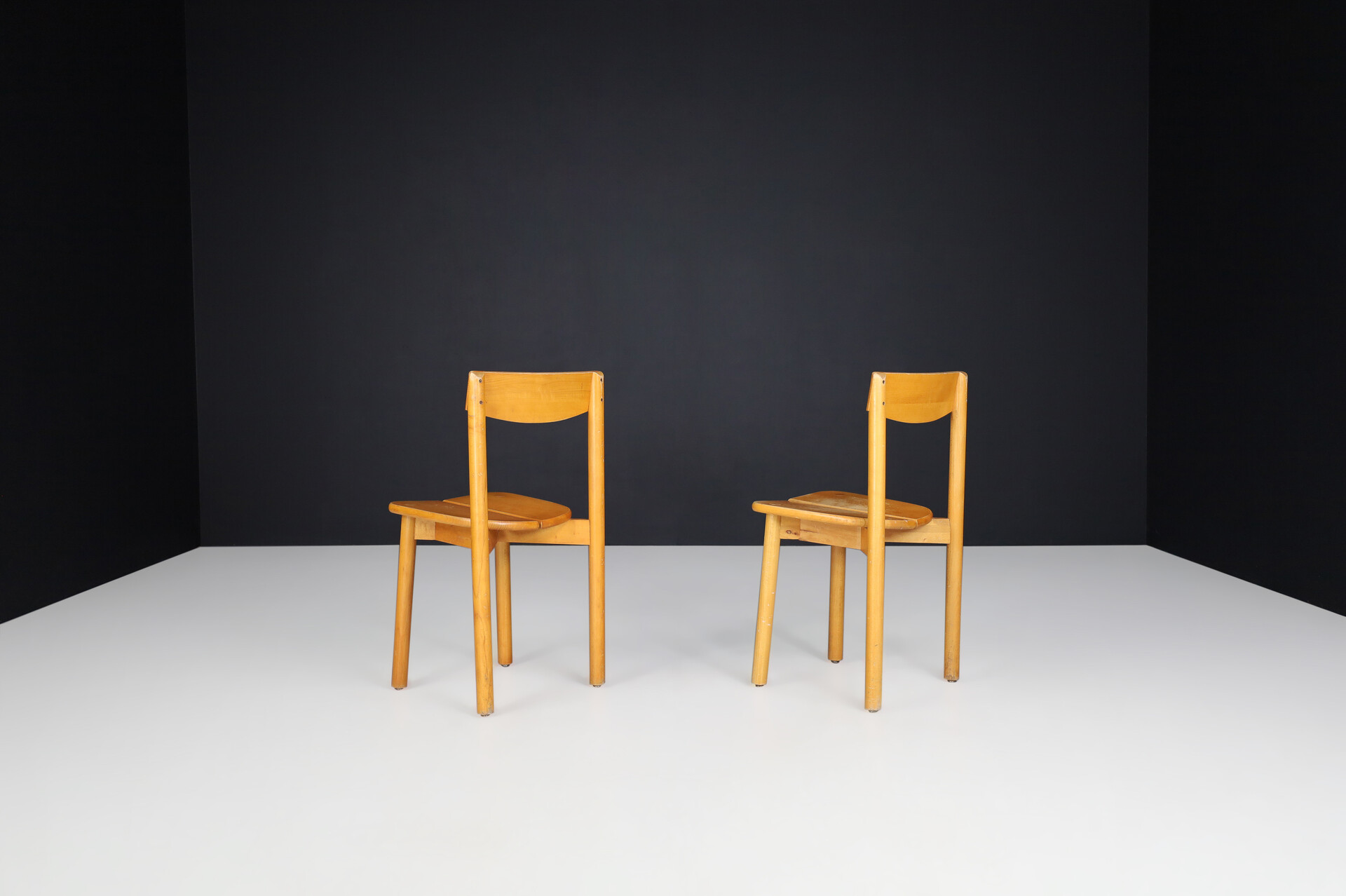 Mid century modern Pierre Gautier-Delaye dining chairs or side chairs, France 1950s Mid-20th century