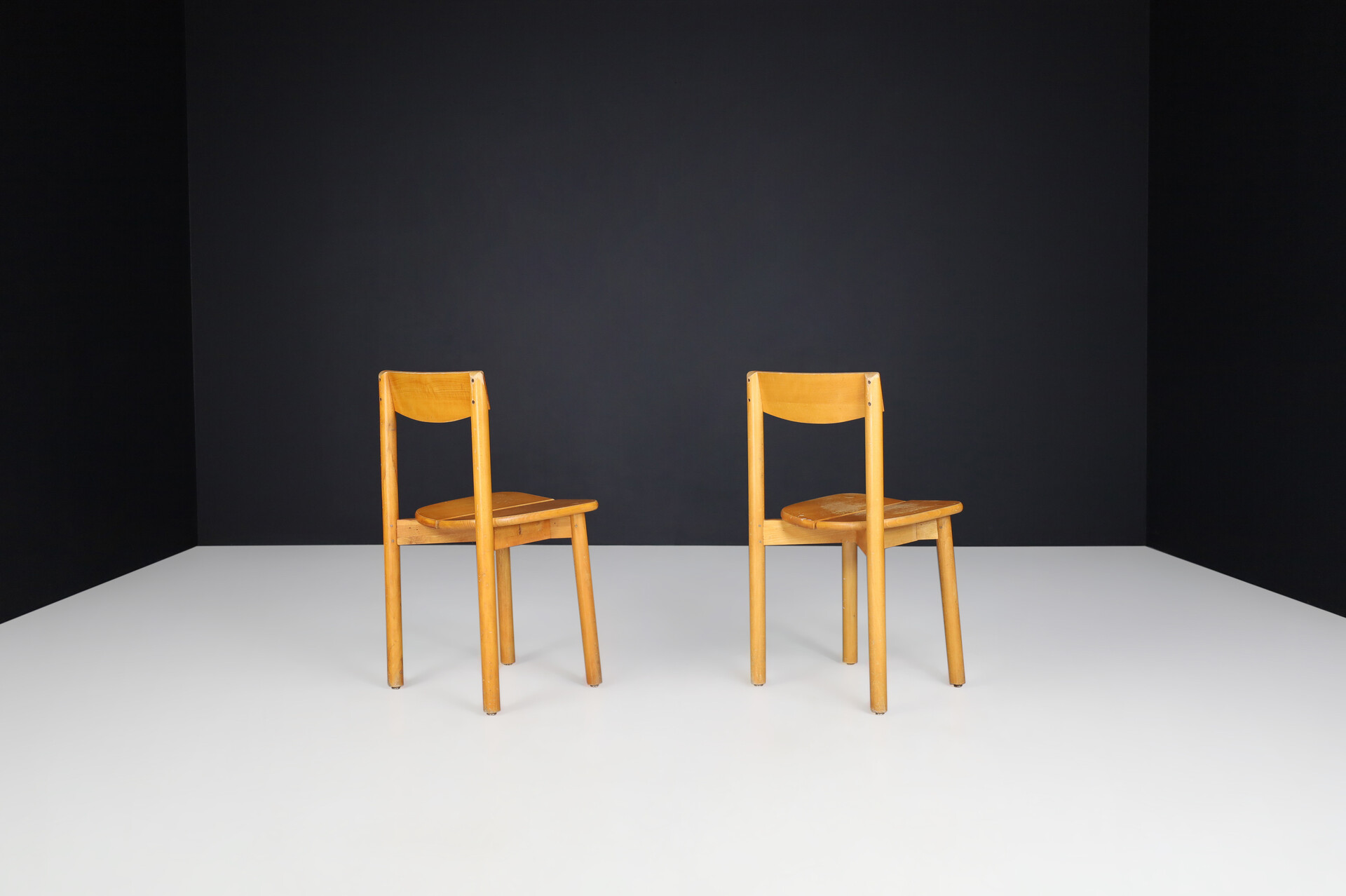 Mid century modern Pierre Gautier-Delaye dining chairs or side chairs, France 1950s Mid-20th century