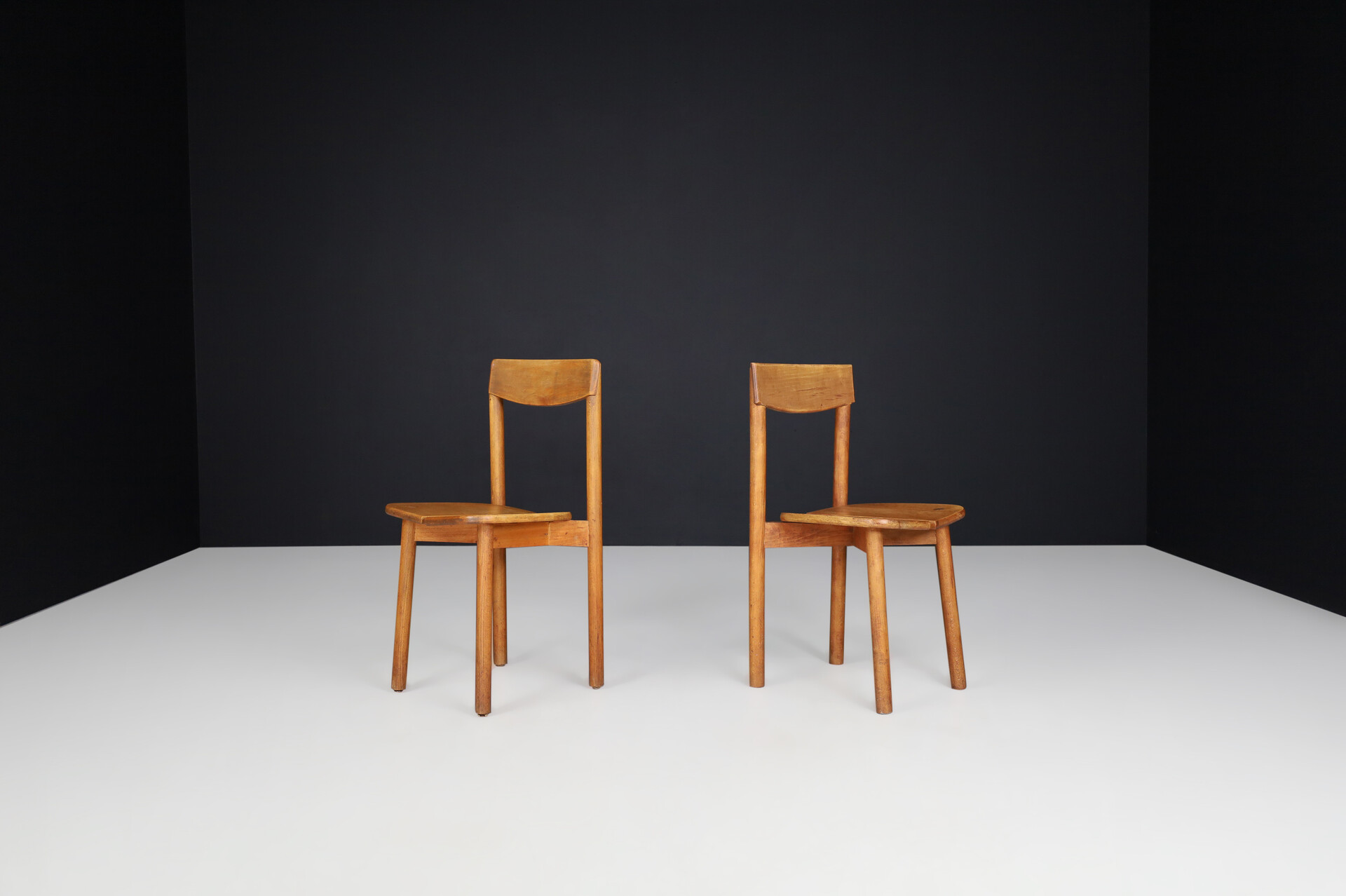 Mid century modern Pierre Gautier-Delaye dining chairs or side chairs, France 1950s Mid-20th century