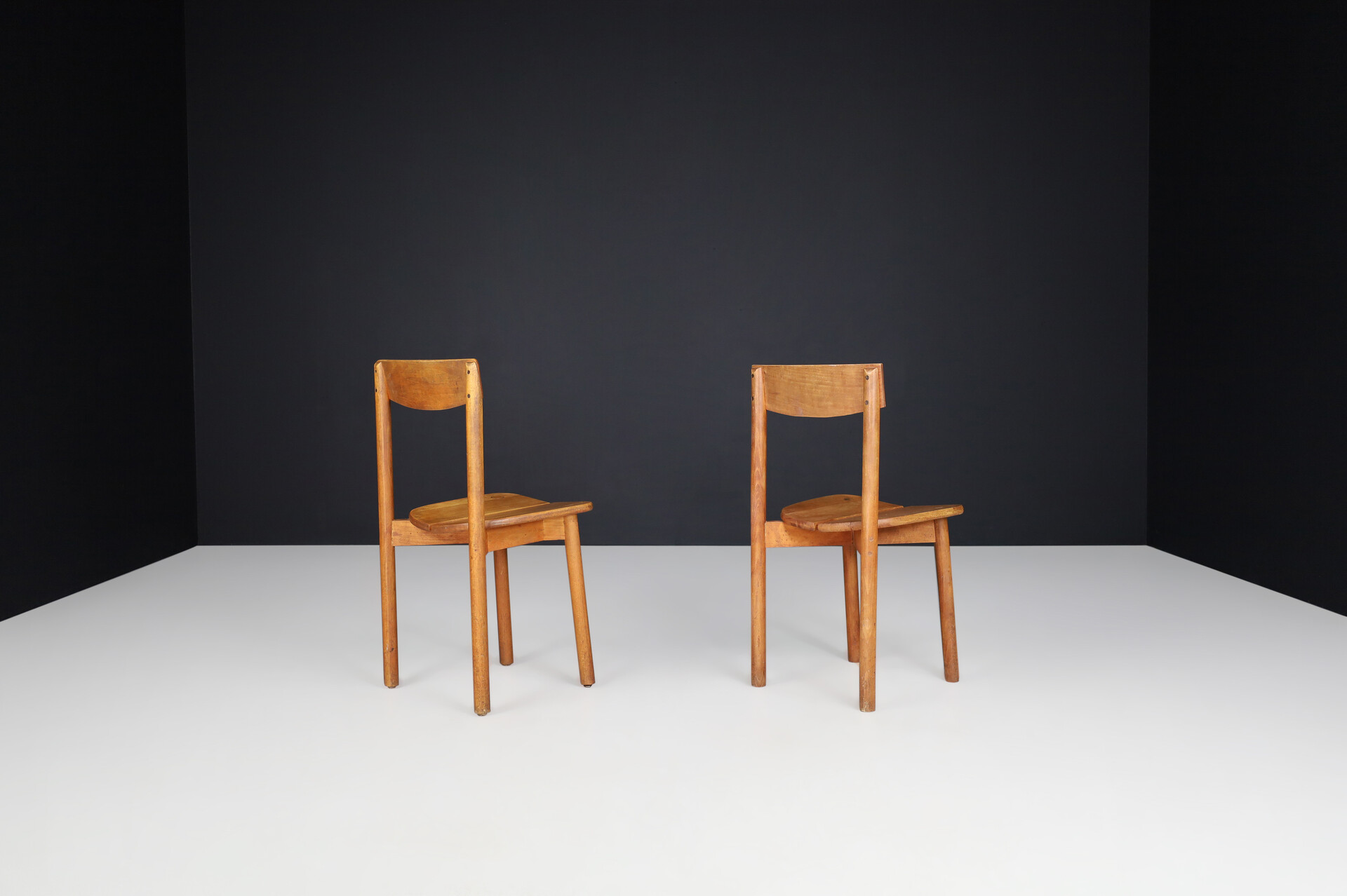 Mid century modern Pierre Gautier-Delaye dining chairs or side chairs, France 1950s Mid-20th century