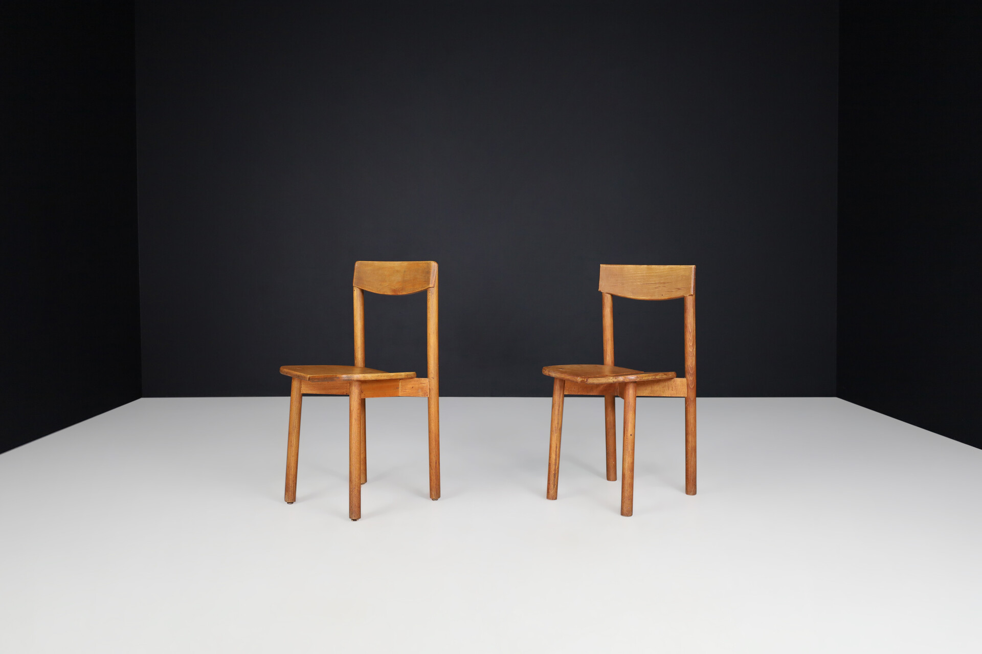 Mid century modern Pierre Gautier-Delaye dining chairs or side chairs, France 1950s Mid-20th century