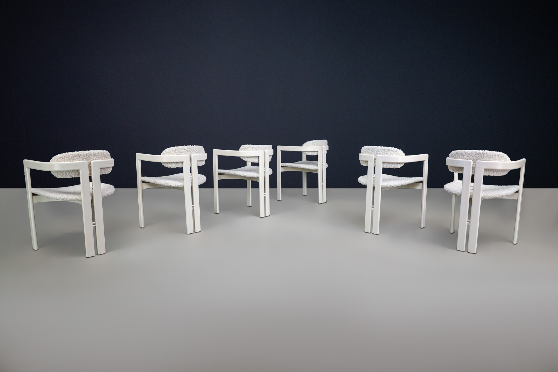 Mid century modern Pigreco Chairs bi the style of Afra & Tobia Scarp, Italy 1960s Mid-20th century