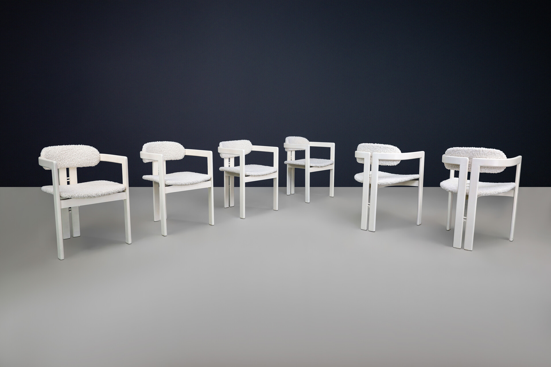 Mid century modern Pigreco Chairs bi the style of Afra & Tobia Scarp, Italy 1960s Mid-20th century