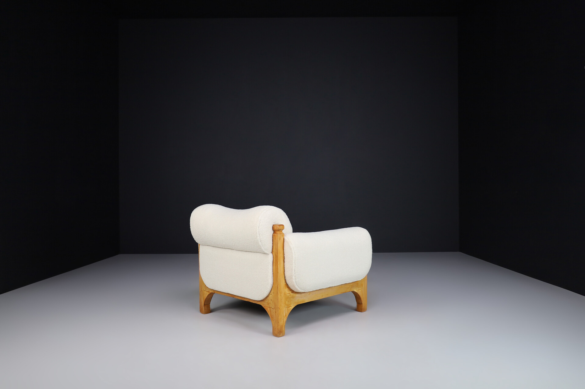 Mid century modern Pine and Teddy Lounge Chairs, Italy, 1960s Mid-20th century