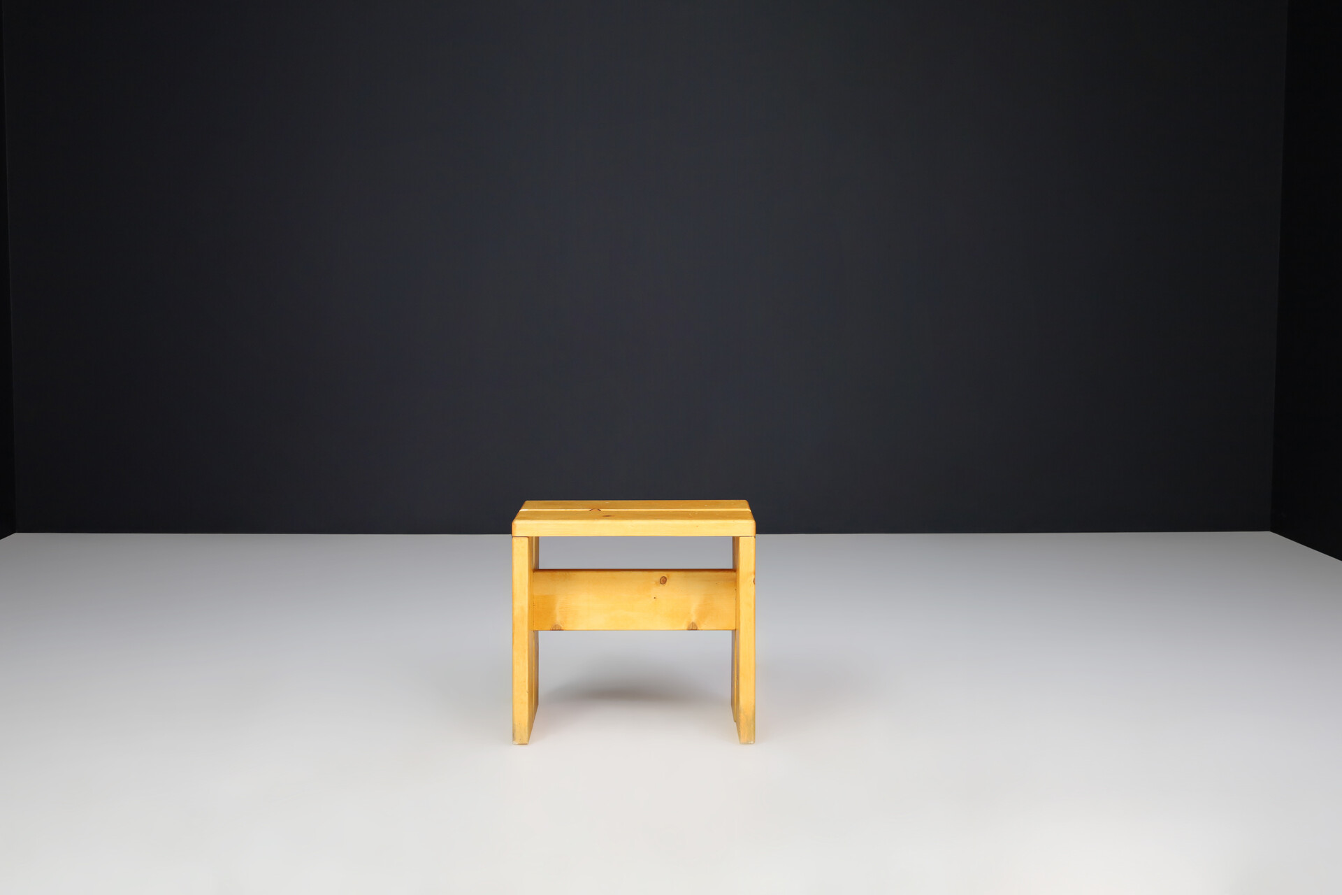 Mid century modern Pine Wood Charlotte Perriand Stools for Les Arcs, France, 1960s Mid-20th century