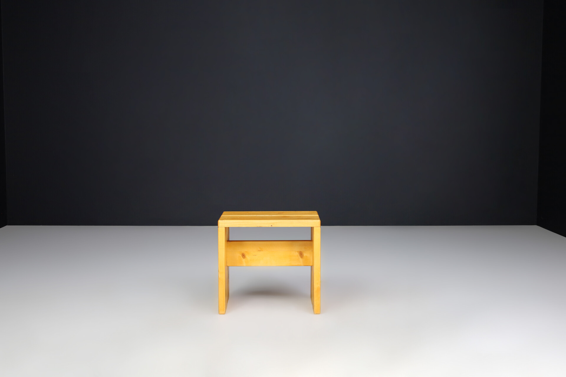Mid century modern Pine Wood Charlotte Perriand Stools for Les Arcs, France, 1960s Mid-20th century