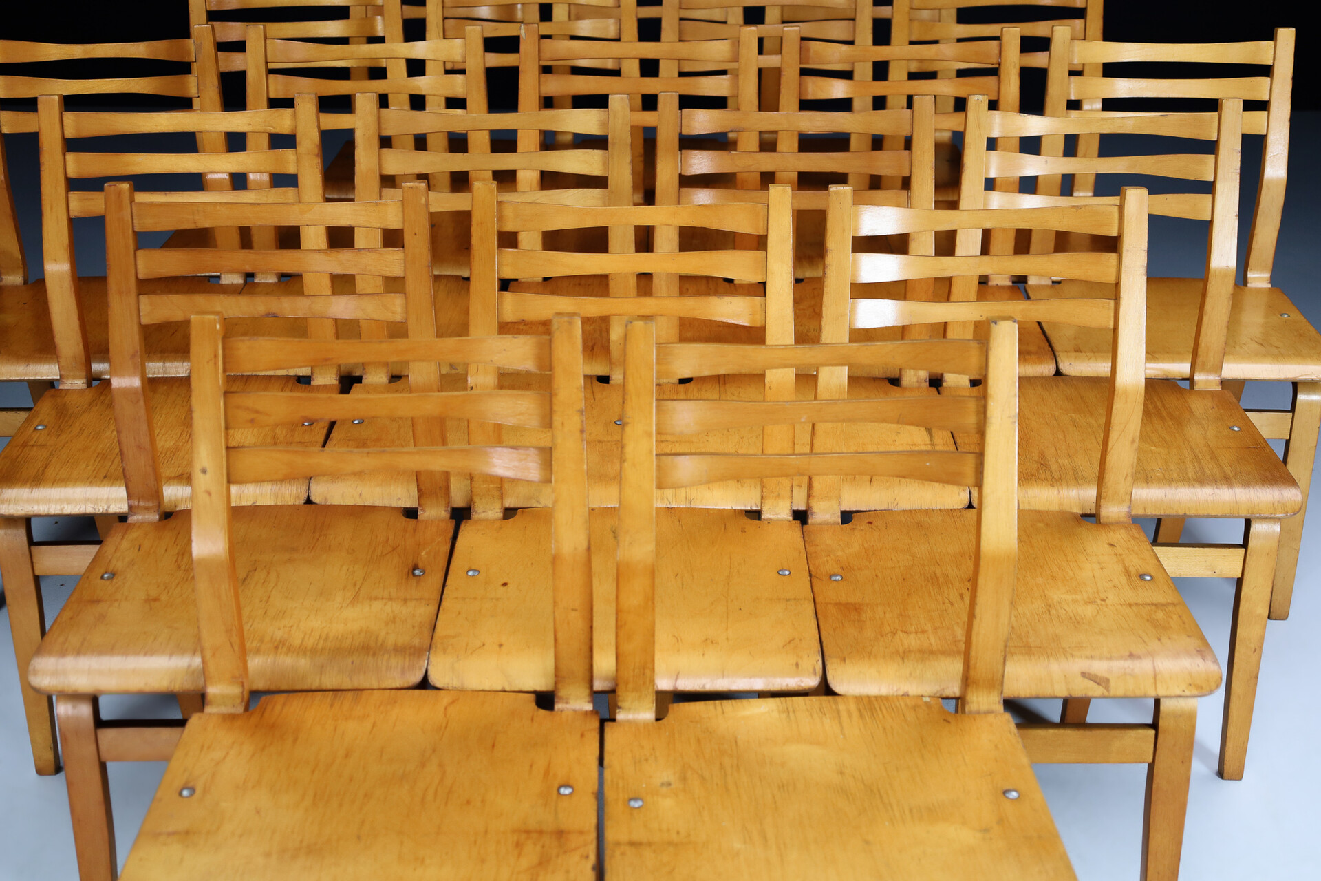 Mid century modern Plywood/Bentwood chairs, Praque 1960s Mid-20th century