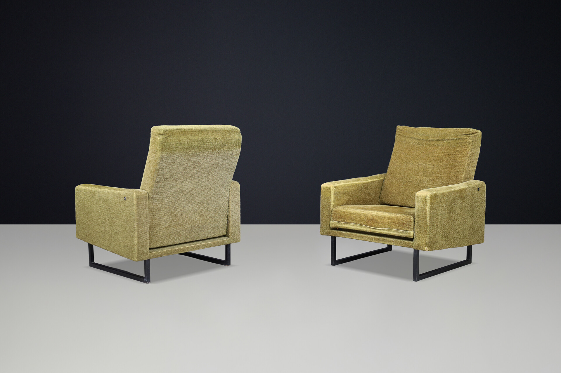 Mid century modern René-Jean Caillette Lounge Chairs for Steiner, France, 1963 Mid-20th century