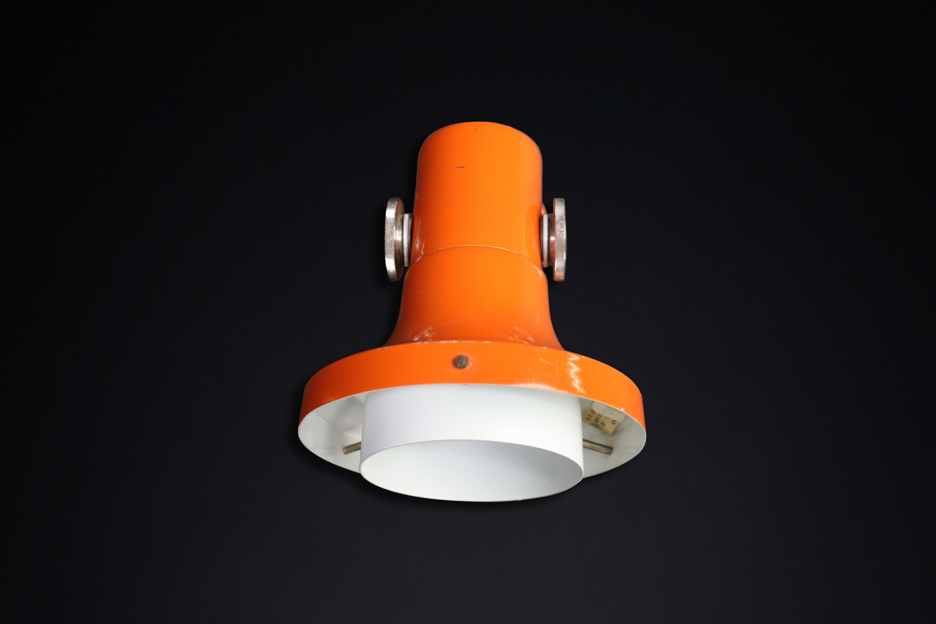 Mid century modern Retro orange sconces, Cz 1960s Mid-20th century