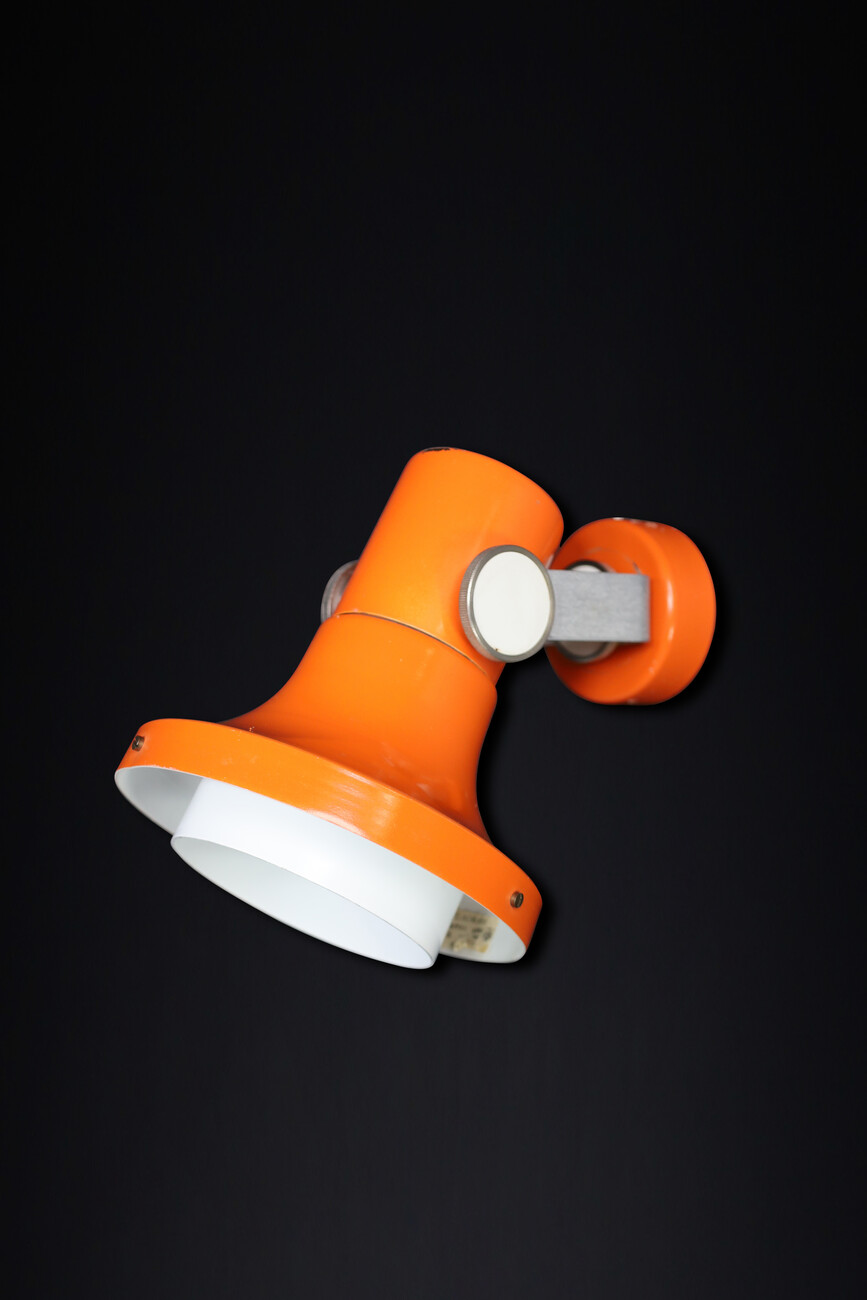 Mid century modern Retro orange sconces, Cz 1960s Mid-20th century