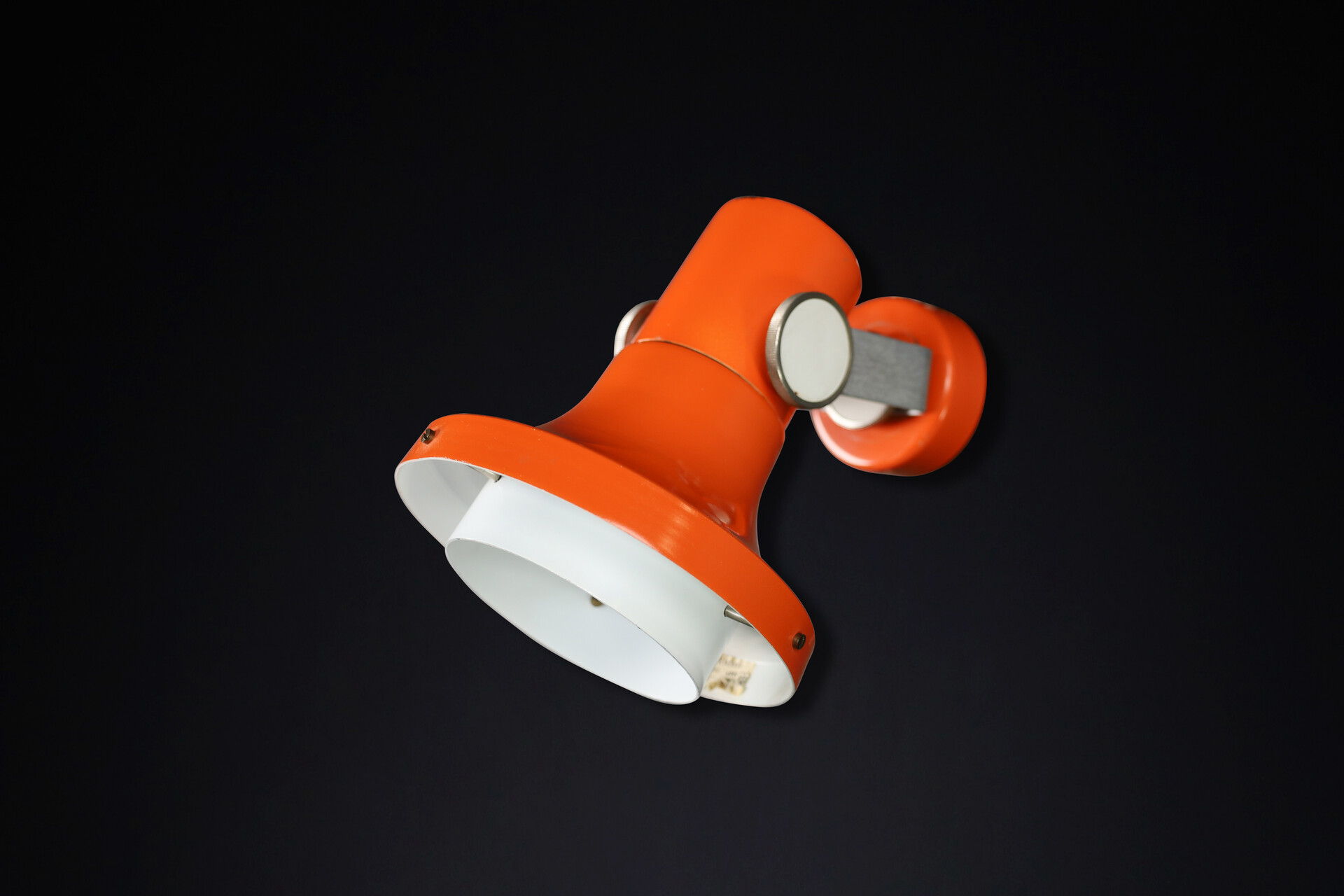 Mid century modern Retro orange sconces, Cz 1960s Mid-20th century