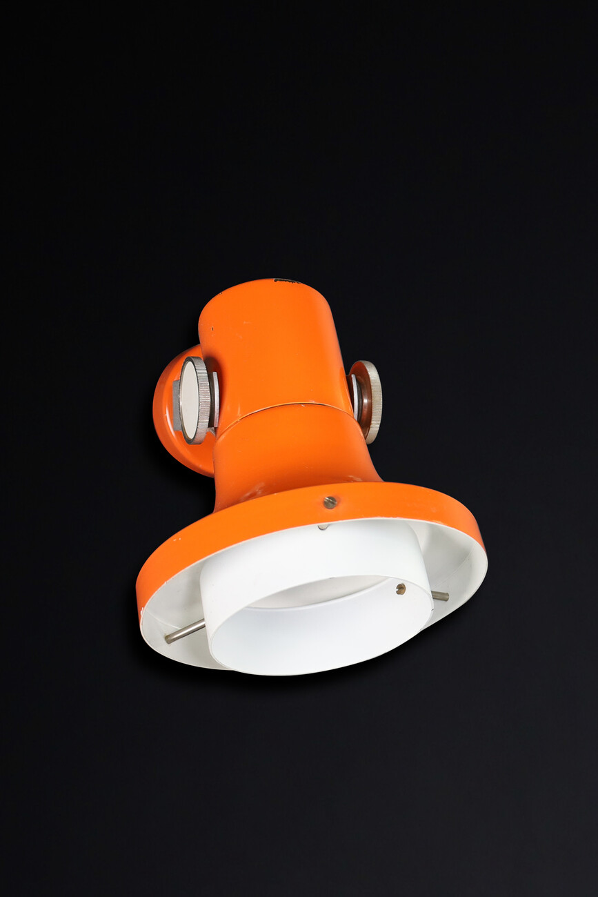 Mid century modern Retro orange sconces, Cz 1960s Mid-20th century