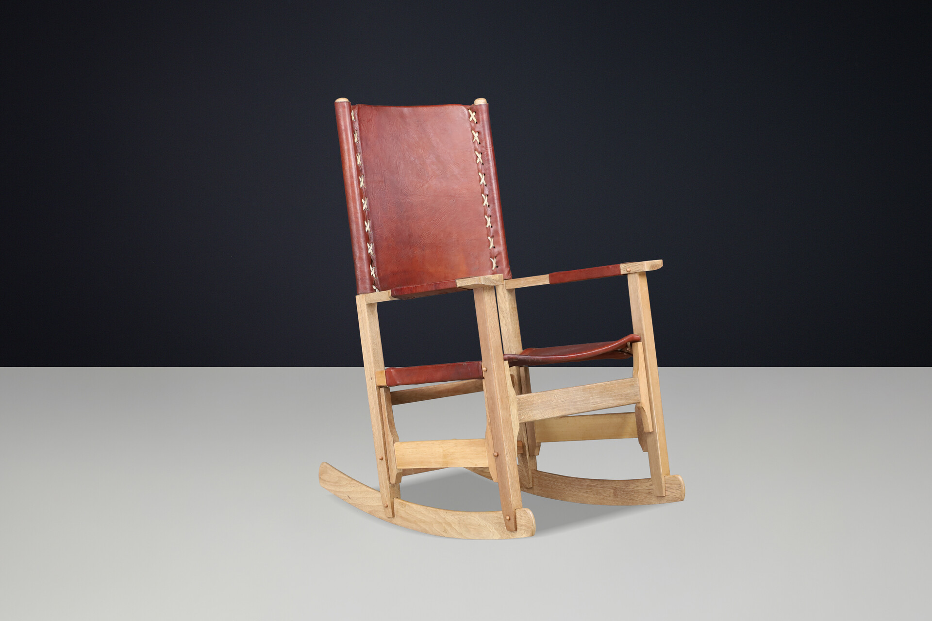 Mid century modern Rocking Chair by Werner Biermann for Arte Sano Colombia, 1960 Mid-20th century