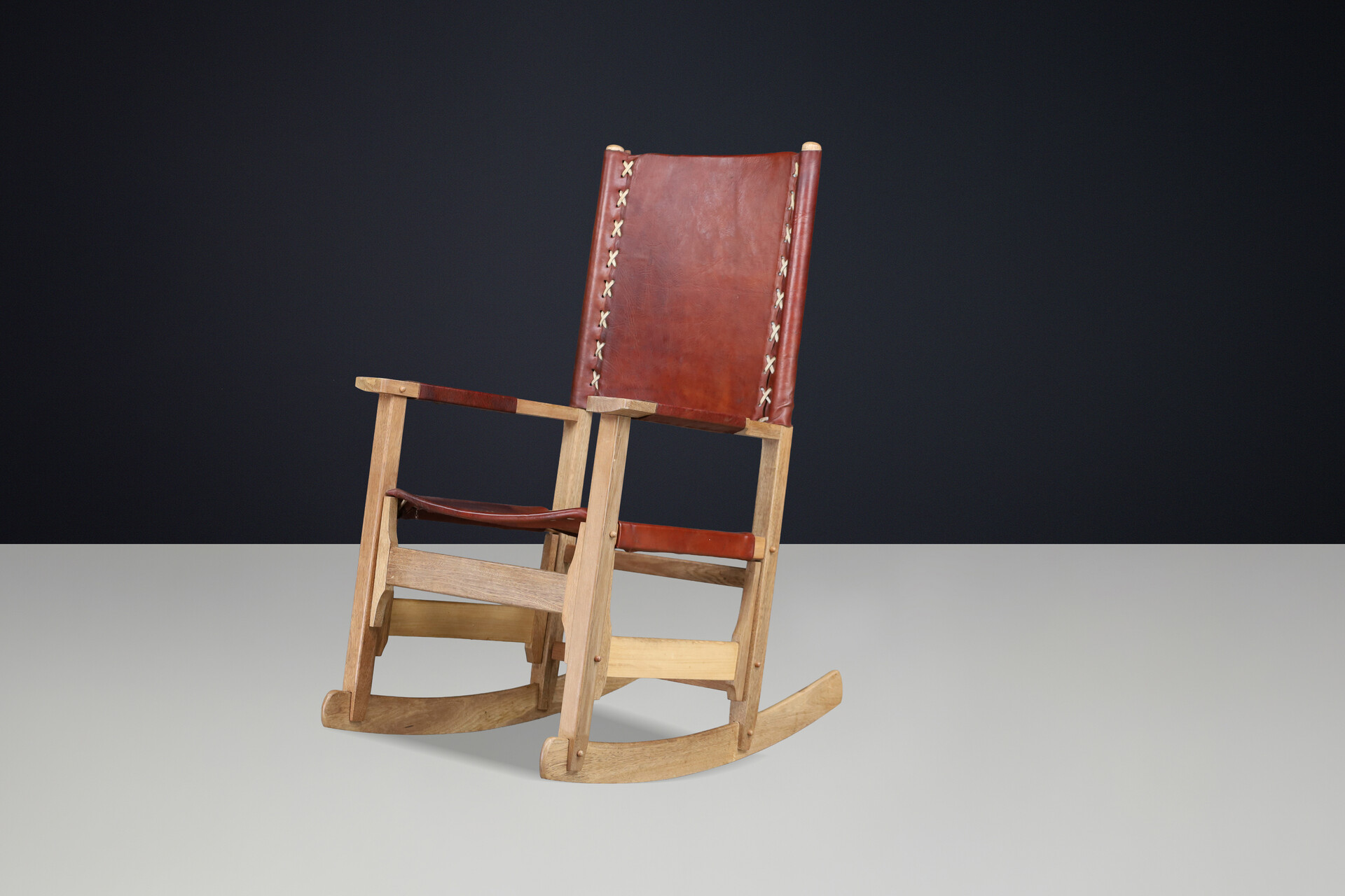 Mid century modern Rocking Chair by Werner Biermann for Arte Sano Colombia, 1960 Mid-20th century
