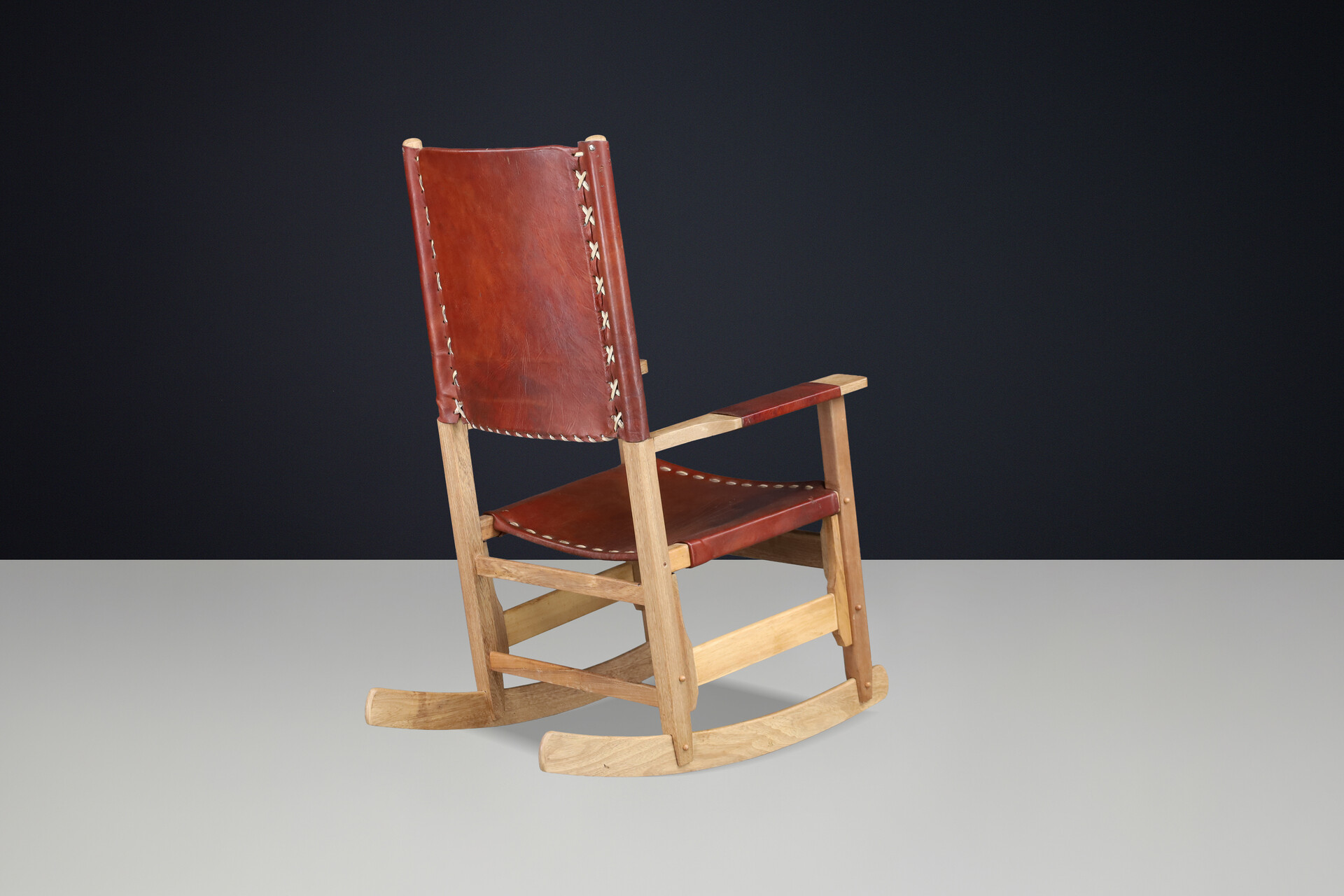 Mid century modern Rocking Chair by Werner Biermann for Arte Sano Colombia, 1960 Mid-20th century