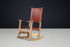 Mid century modern Rocking Chair by Werner Biermann for Arte Sano Colombia, 1960 Mid-20th century