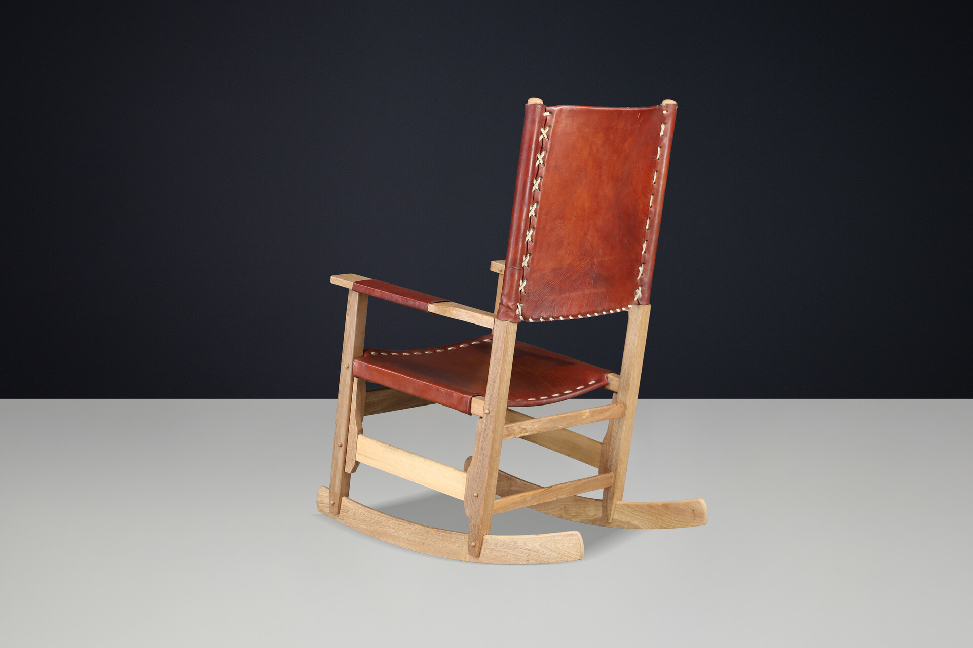 Mid century modern Rocking Chair by Werner Biermann for Arte Sano Colombia, 1960 Mid-20th century